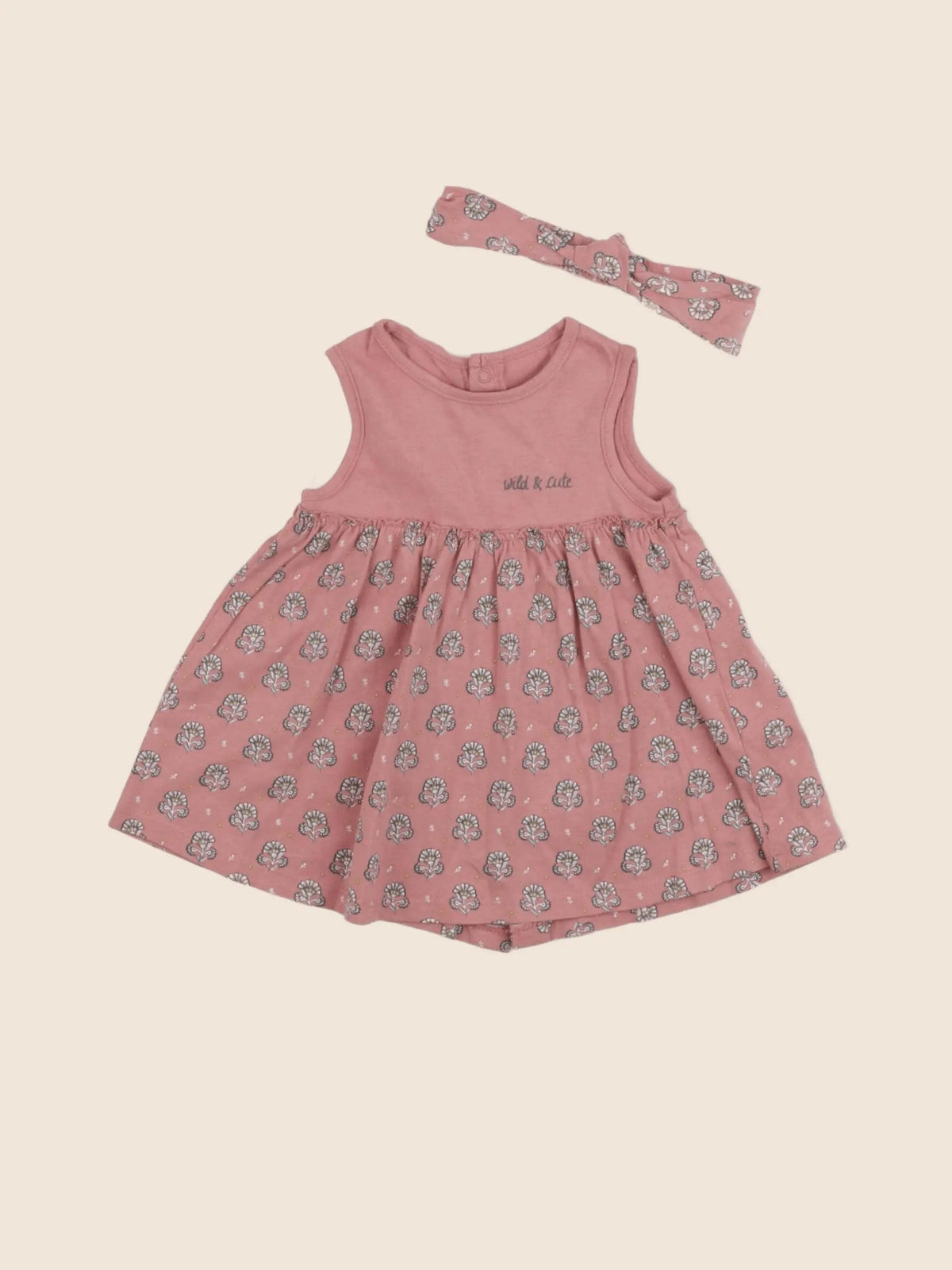 Vertbaudet - robe rose - 3 mois