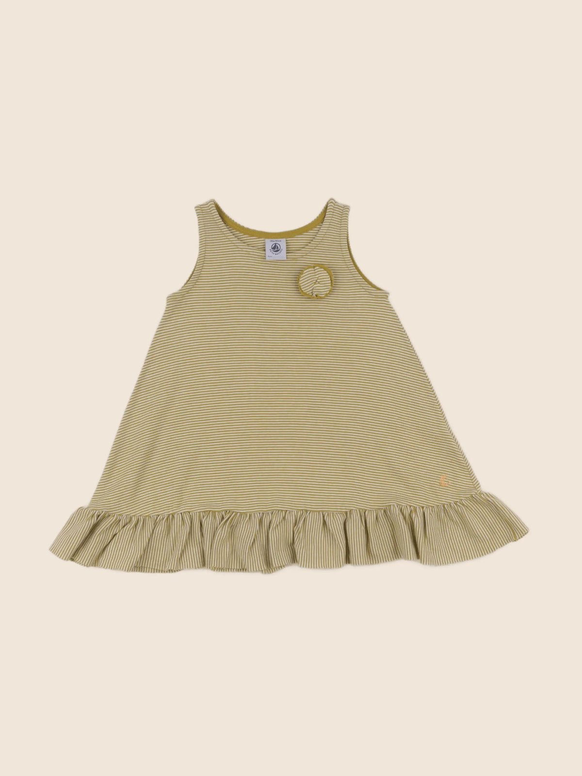 Petit Bateau - robe jaune - 18 mois