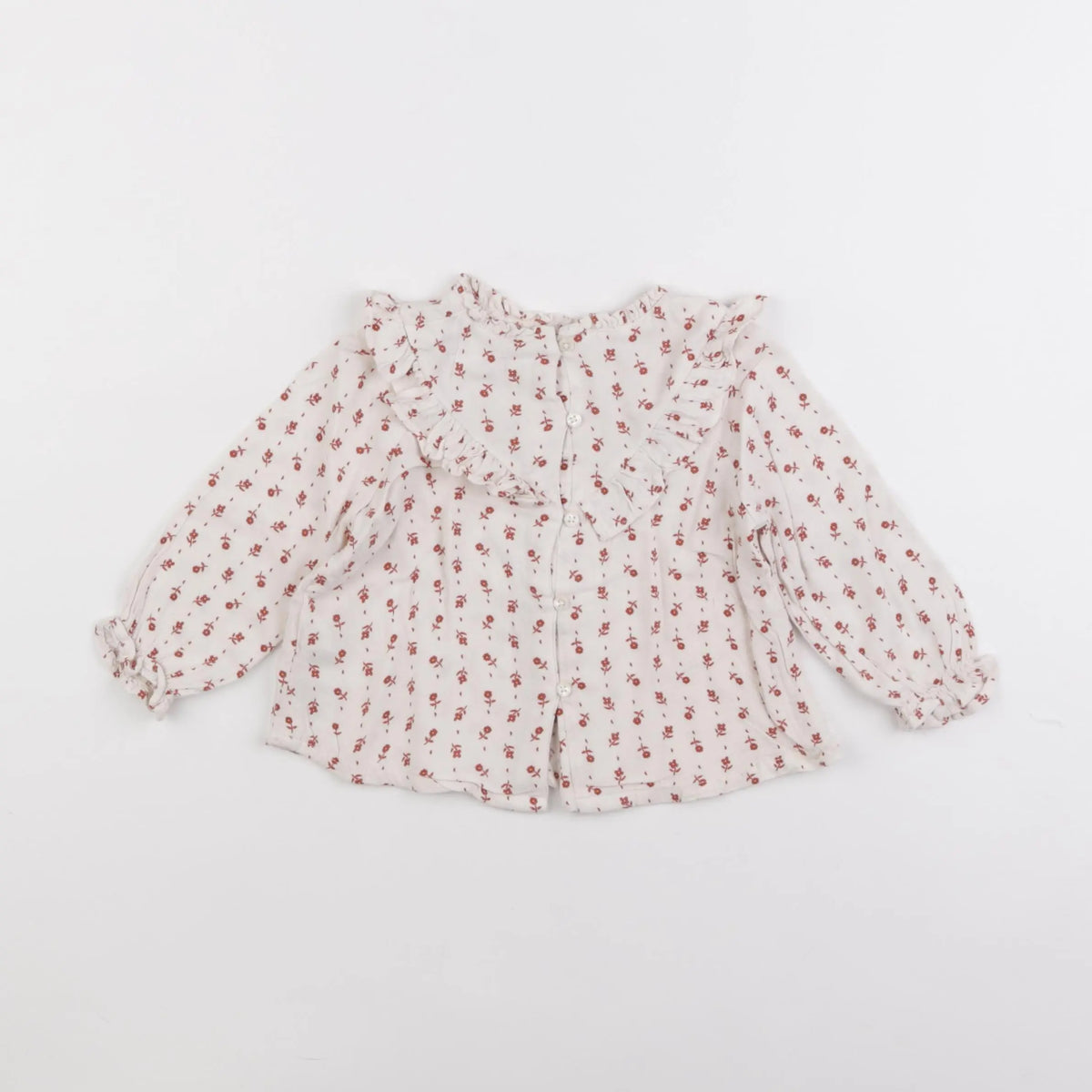 Vertbaudet - blouse beige - 12 mois