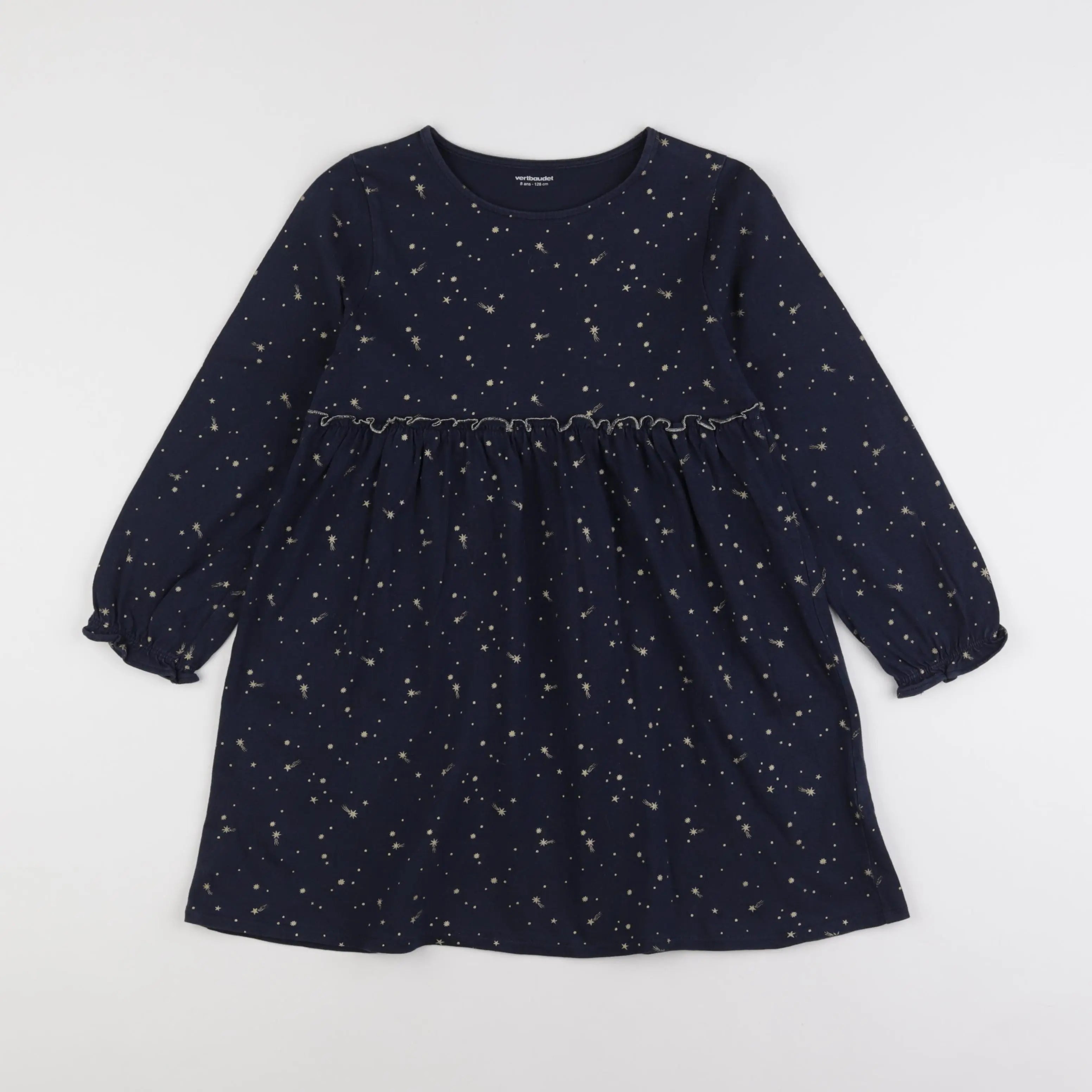 Vertbaudet - robe bleu - 8 ans