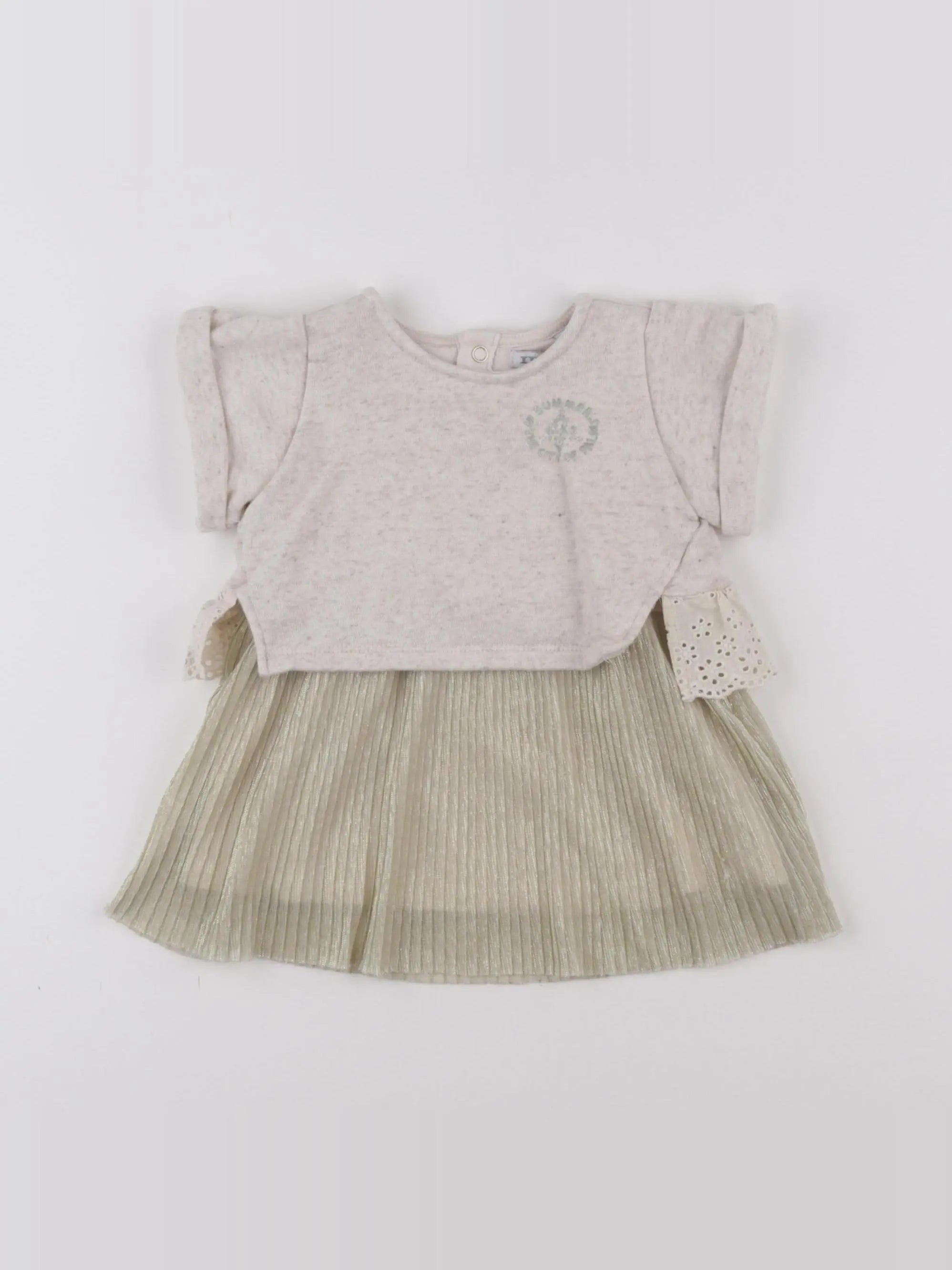 IKKS - robe or, beige - 6 mois