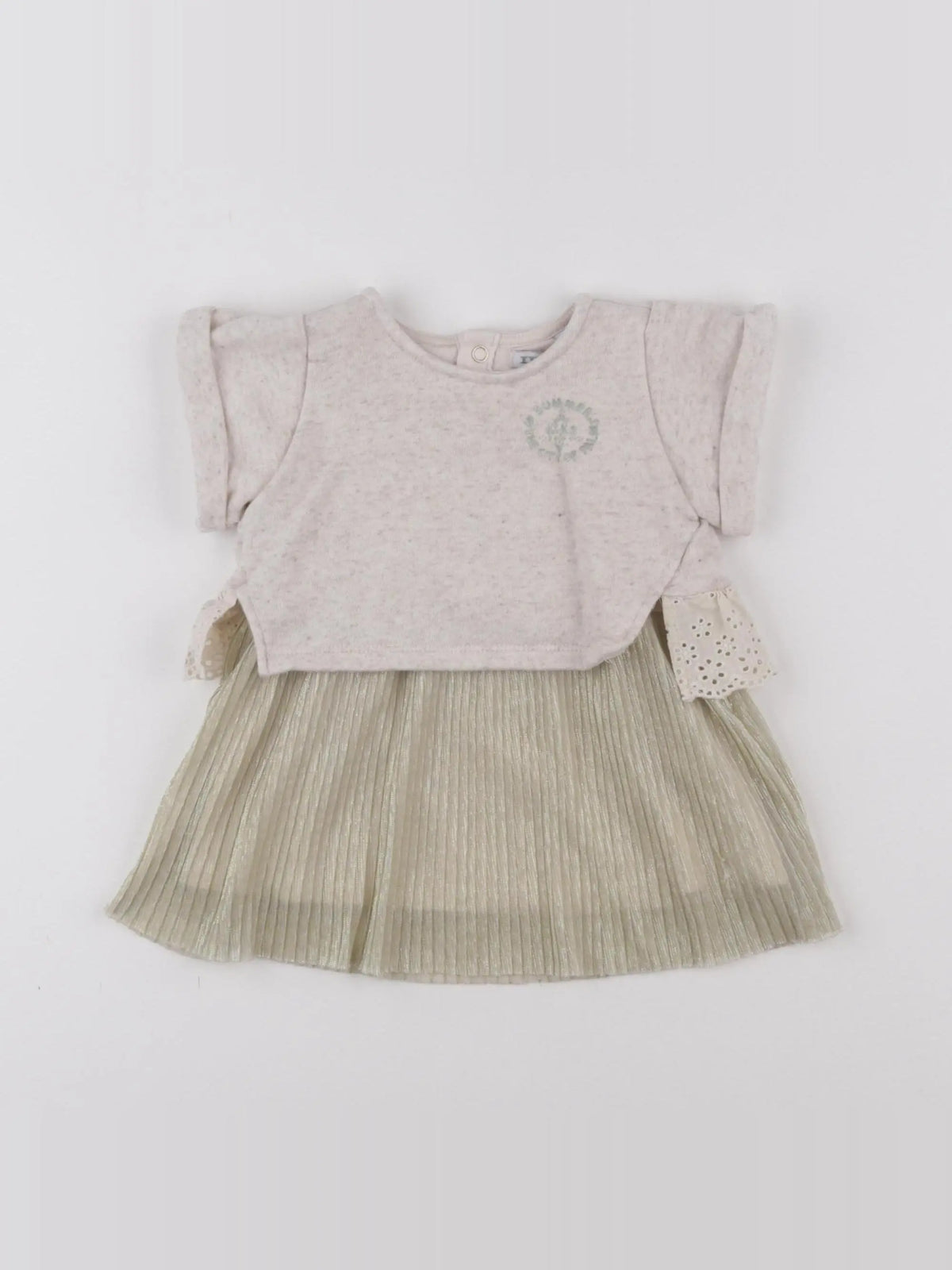 IKKS - robe or, beige - 6 mois
