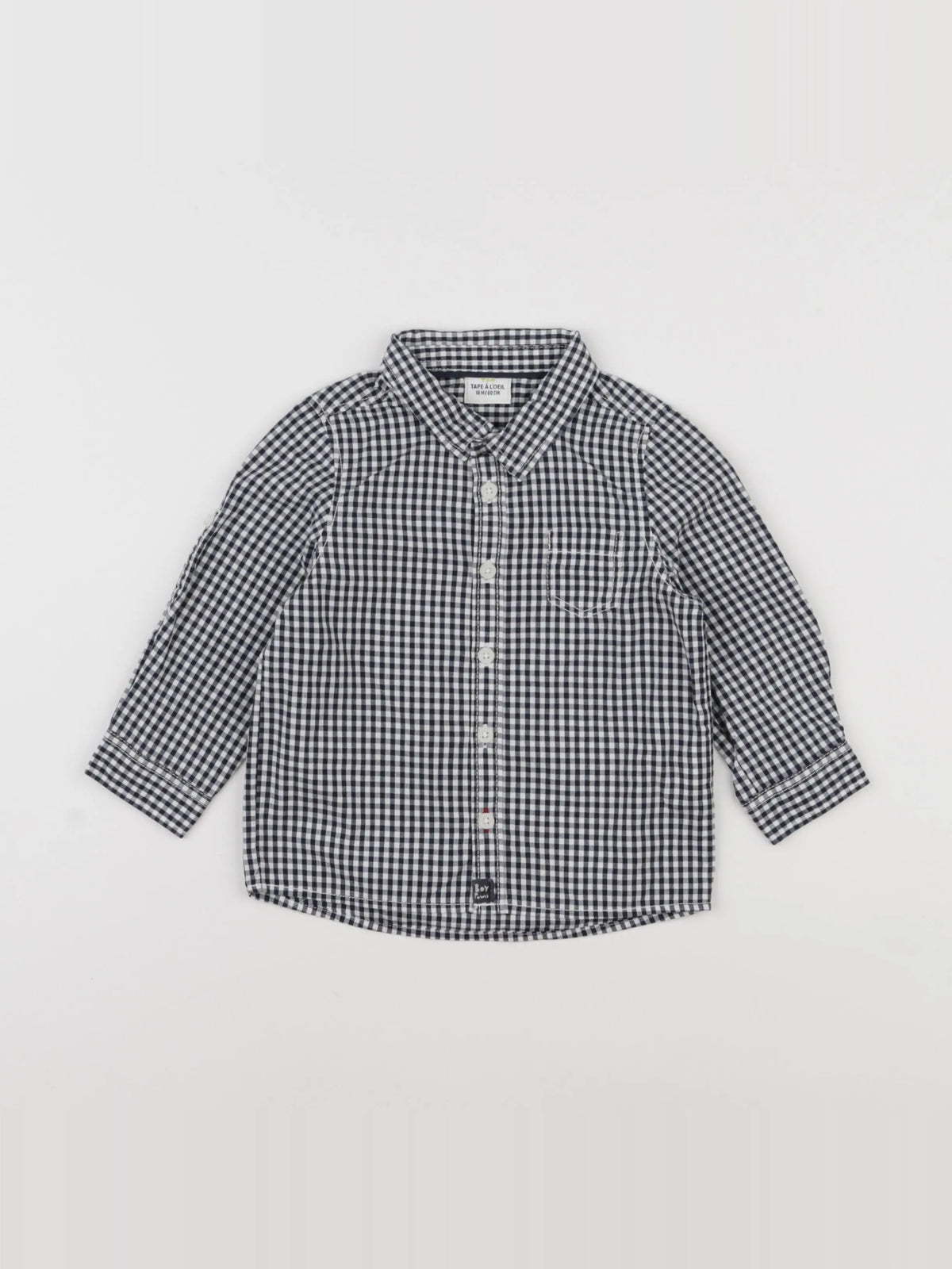 Tape à l'oeil - chemise blanc, noir - 18 mois