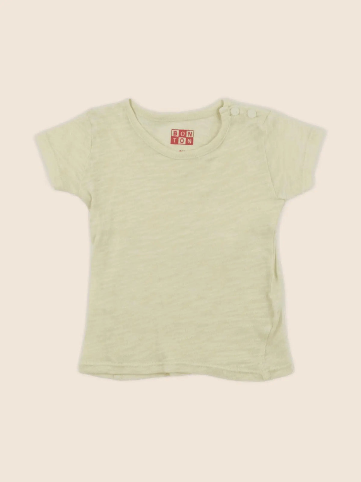 Bonton - tee-shirt jaune - 6 mois