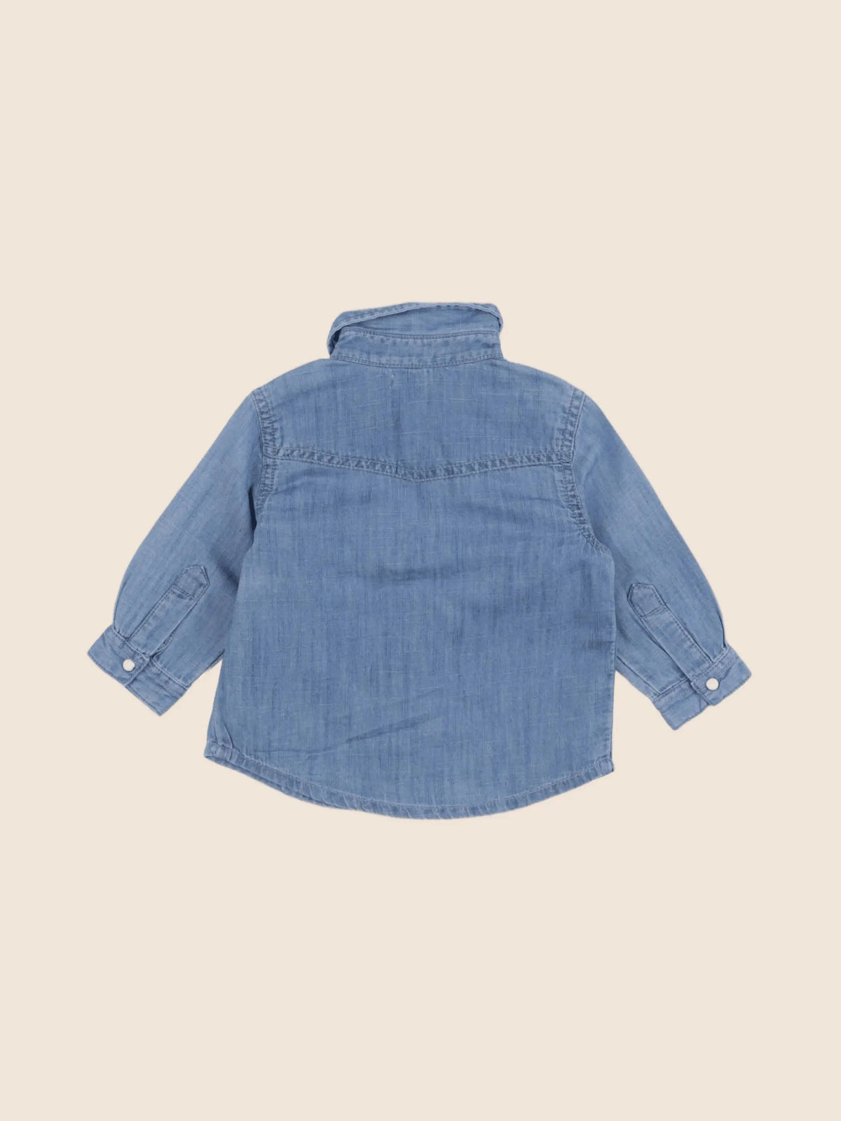 Boutchou - chemise bleu - 6 mois