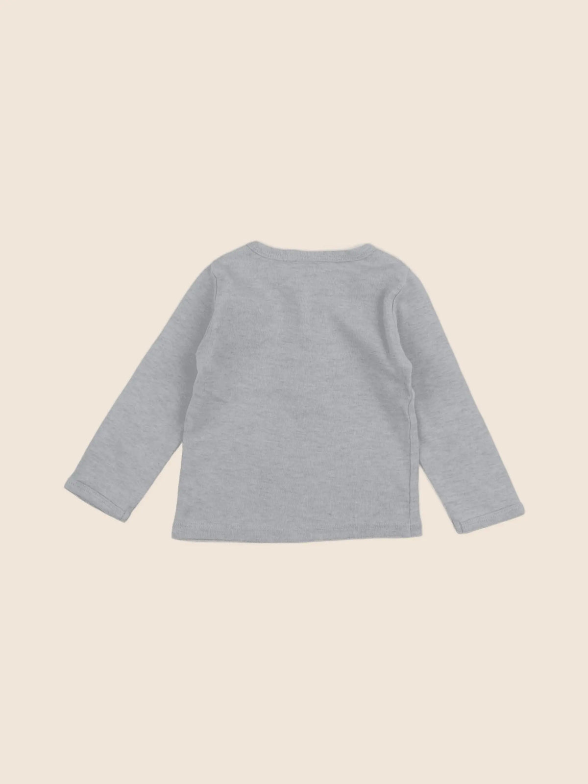 H&M - tee-shirt gris - 3/6 mois