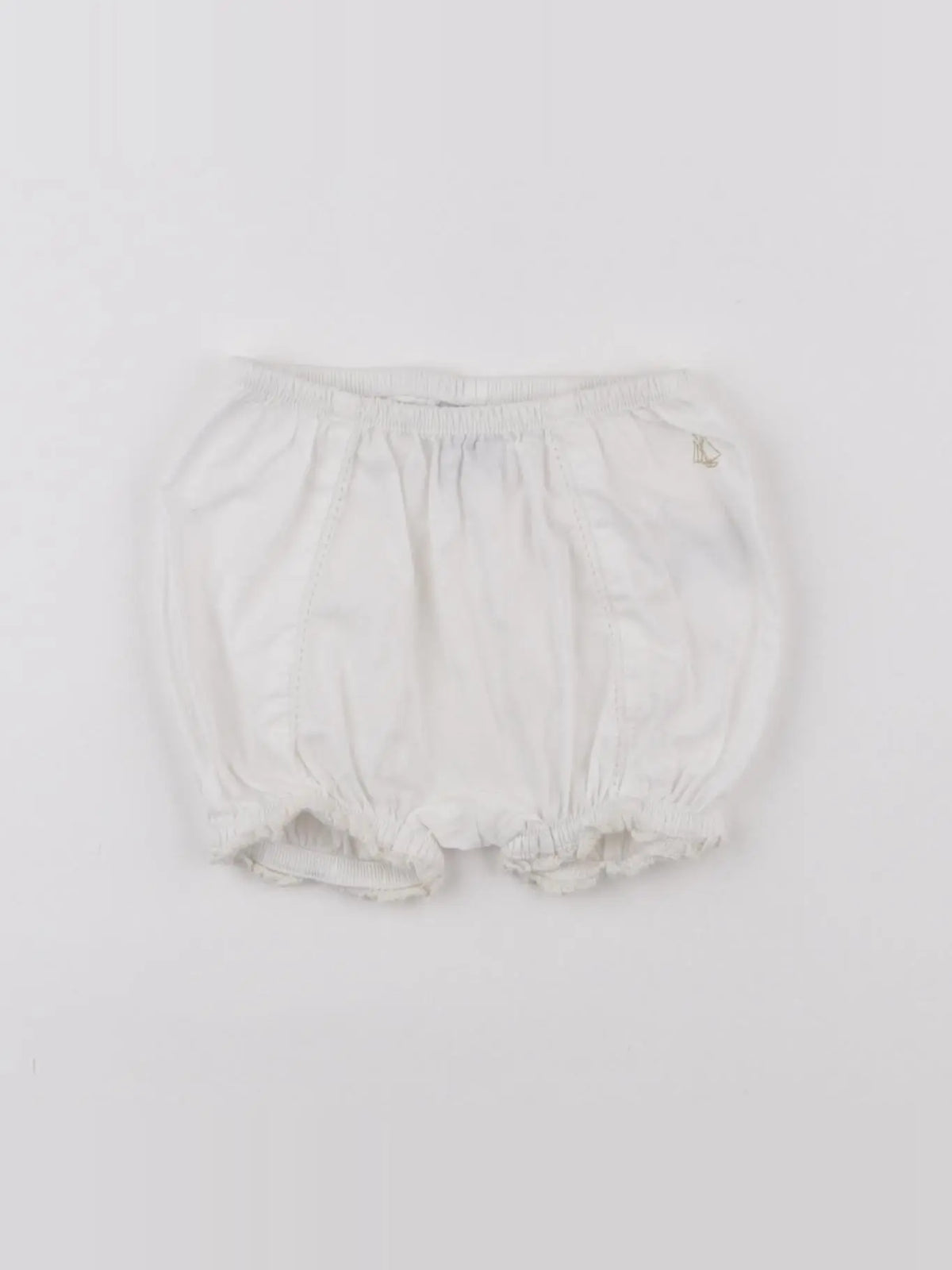 Petit Bateau - short blanc - 3 mois