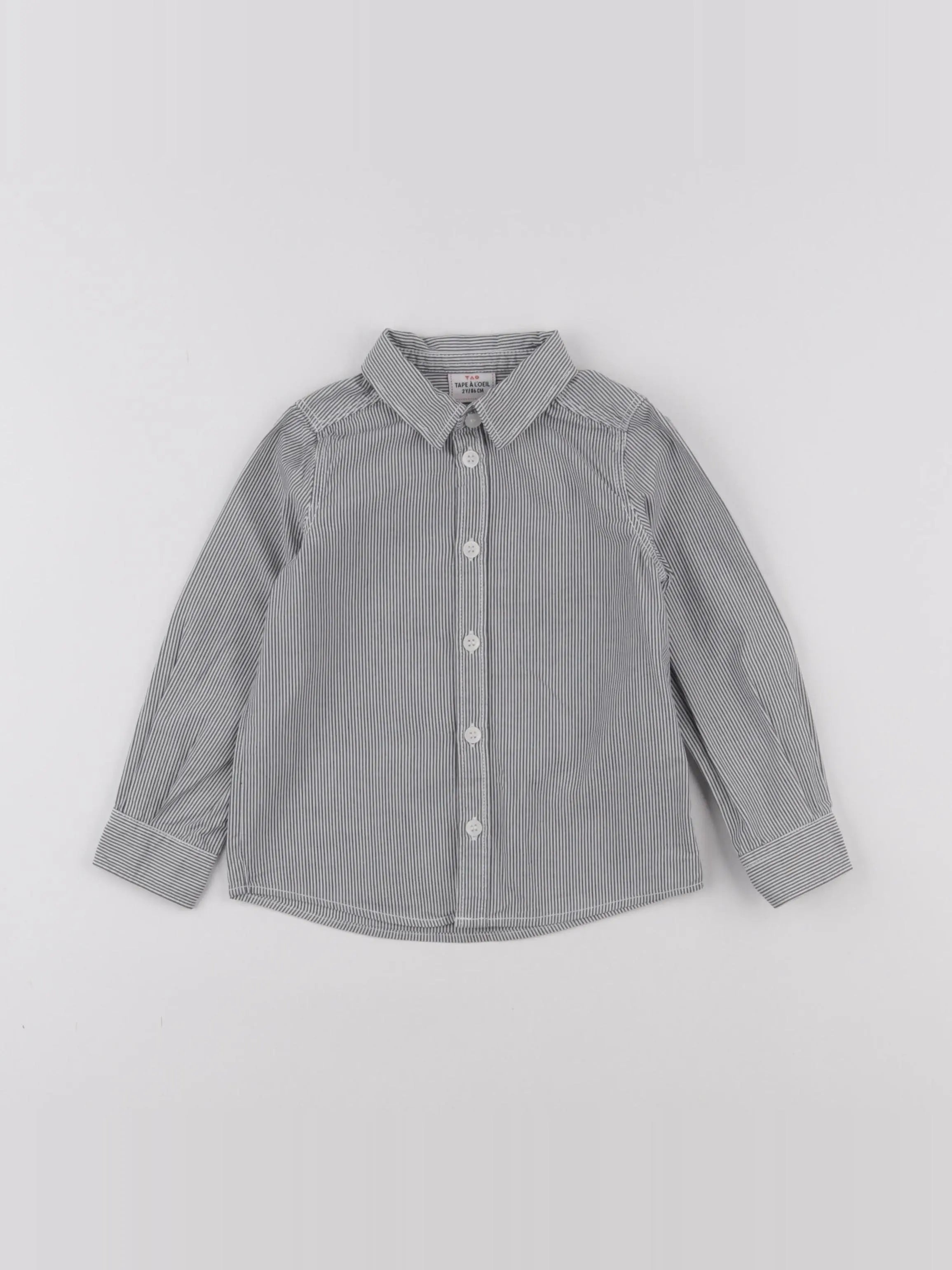 Tape à l'oeil - chemise blanc, bleu - 2 ans