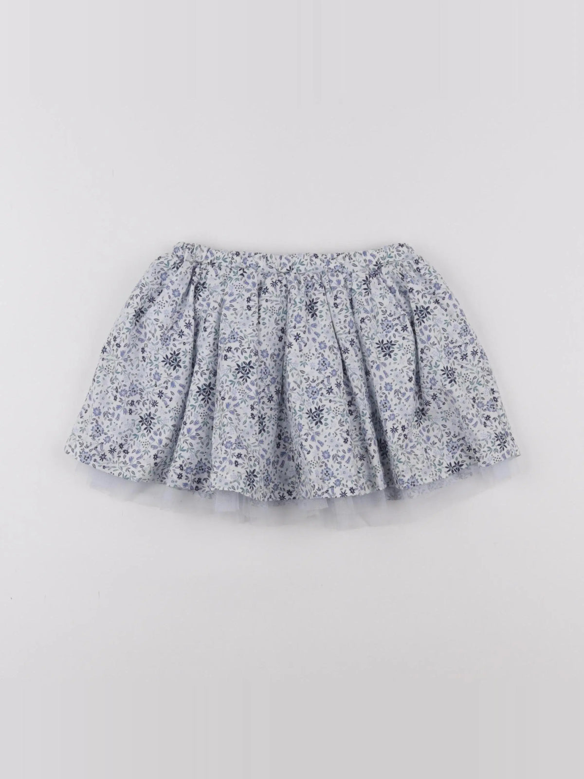 Vertbaudet - jupe blanc, bleu - 3 ans