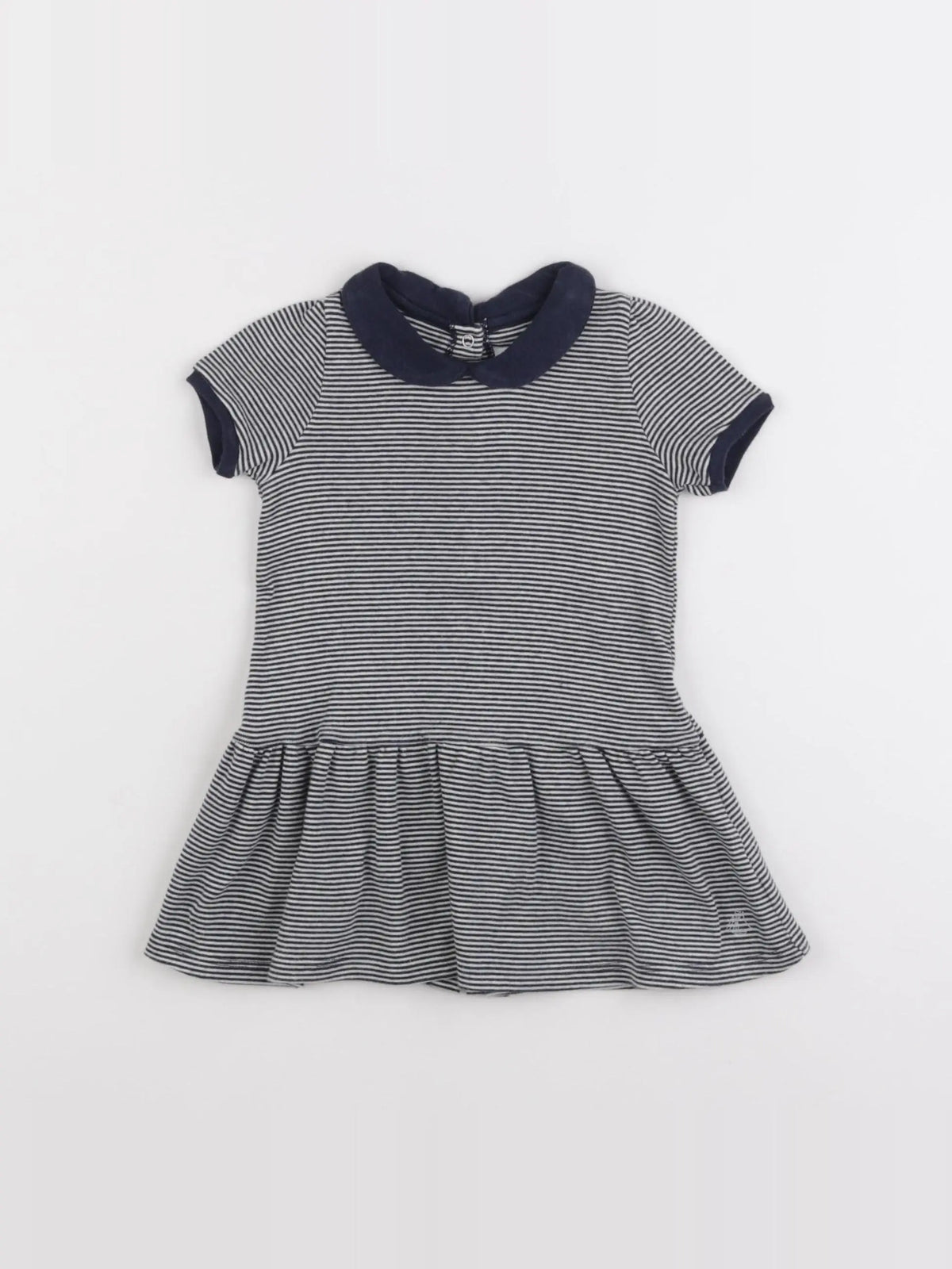 Petit Bateau - robe bleu - 12 mois
