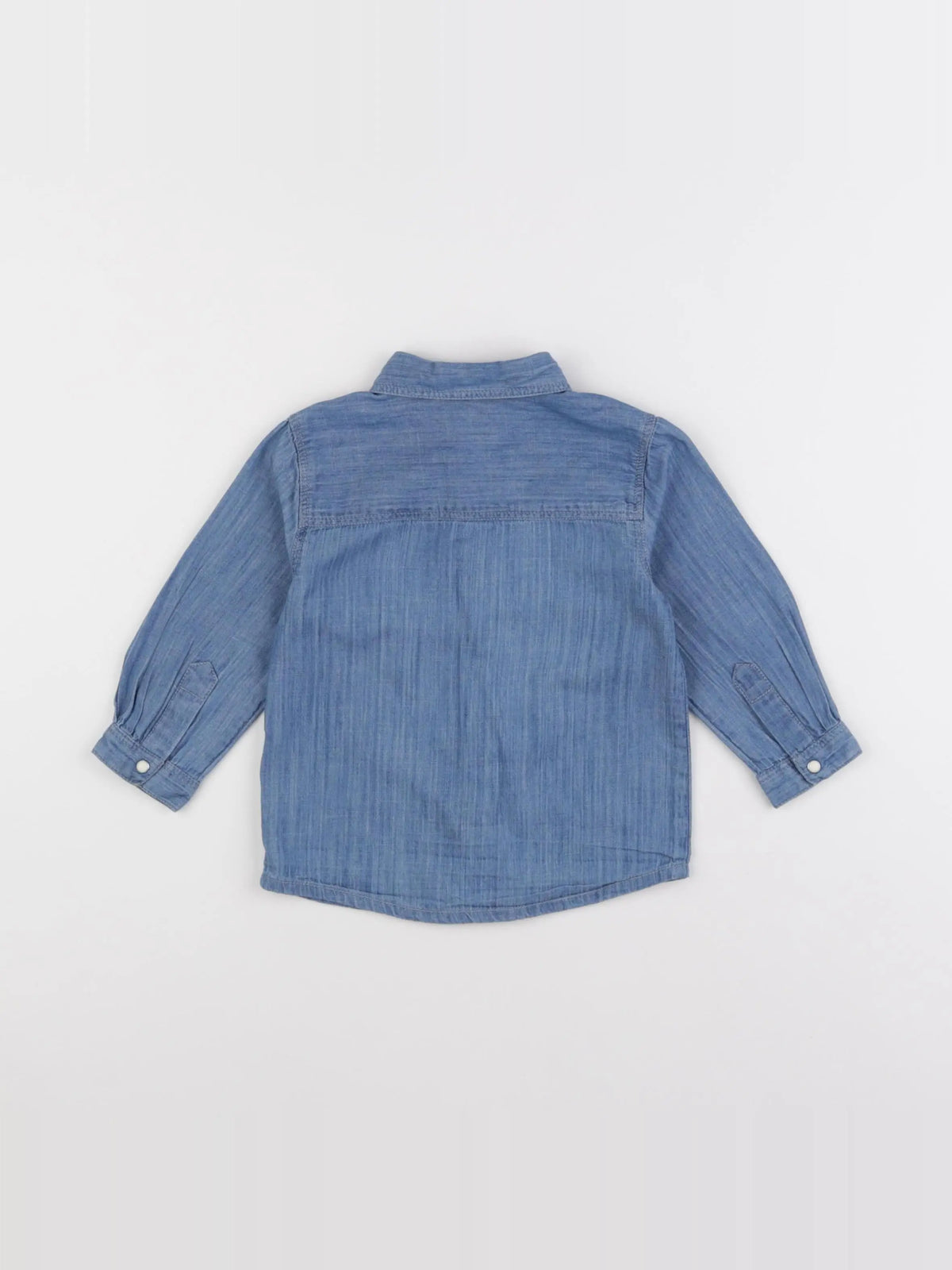 Boutchou - chemise bleu - 18 mois