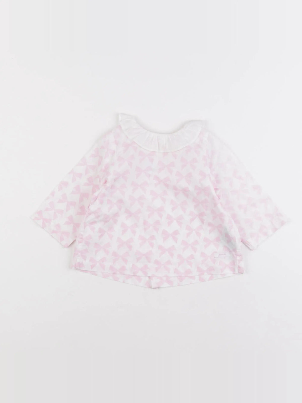 Jacadi - blouse blanc, rose - 6 mois