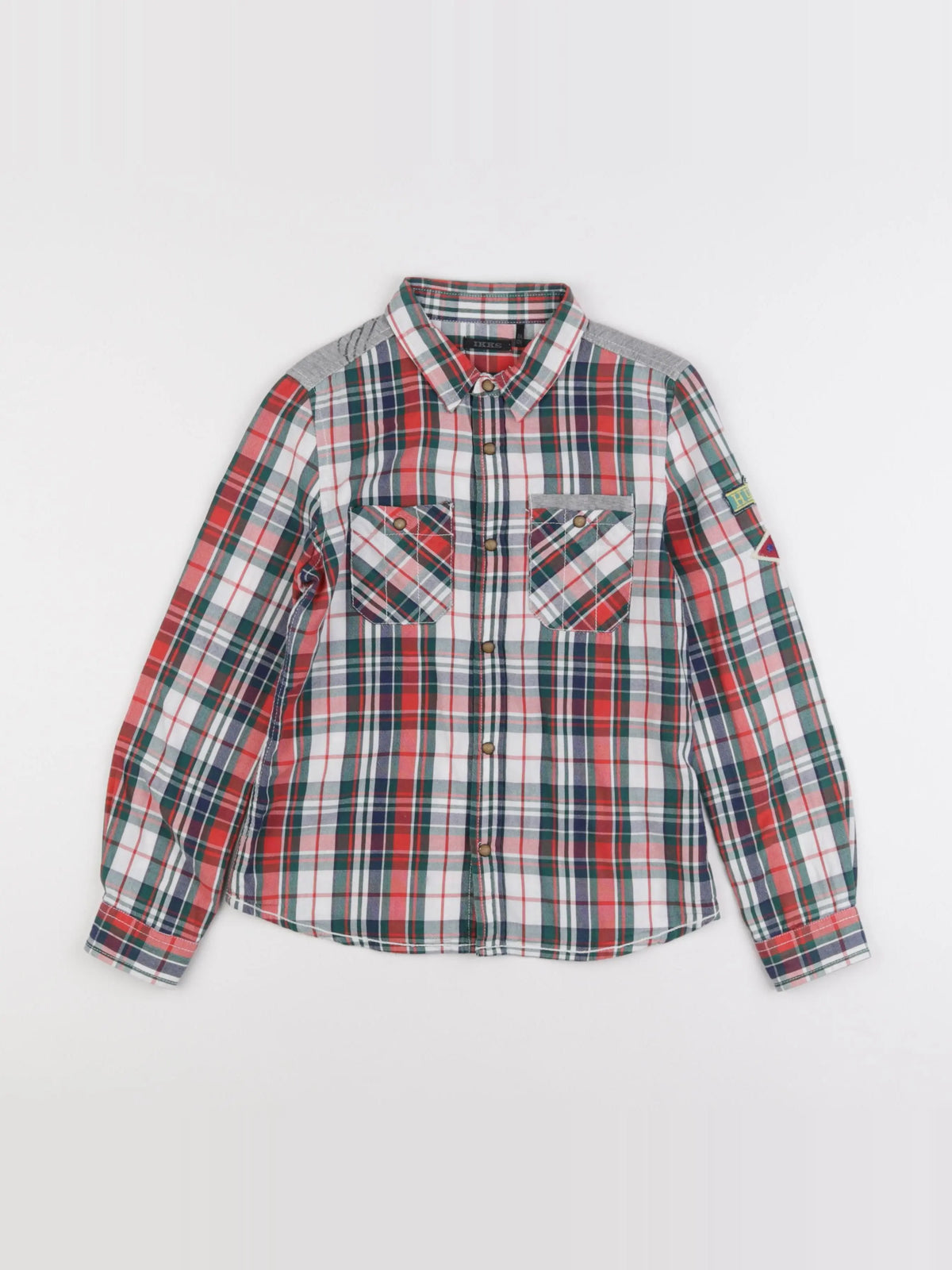 IKKS - chemise imprimé au dos rouge, blanc - 8 ans