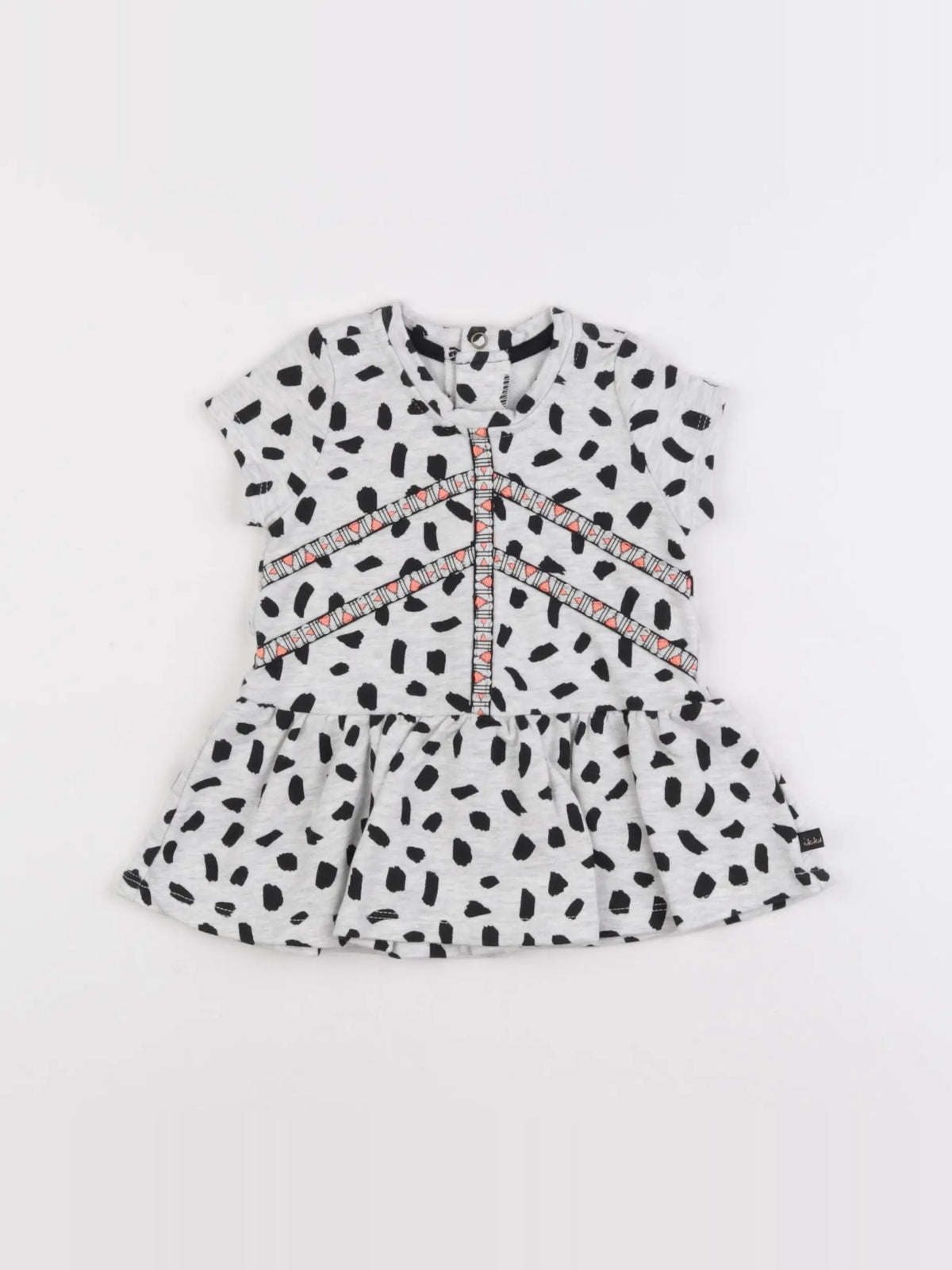 IKKS - robe gris, noir - 3 mois