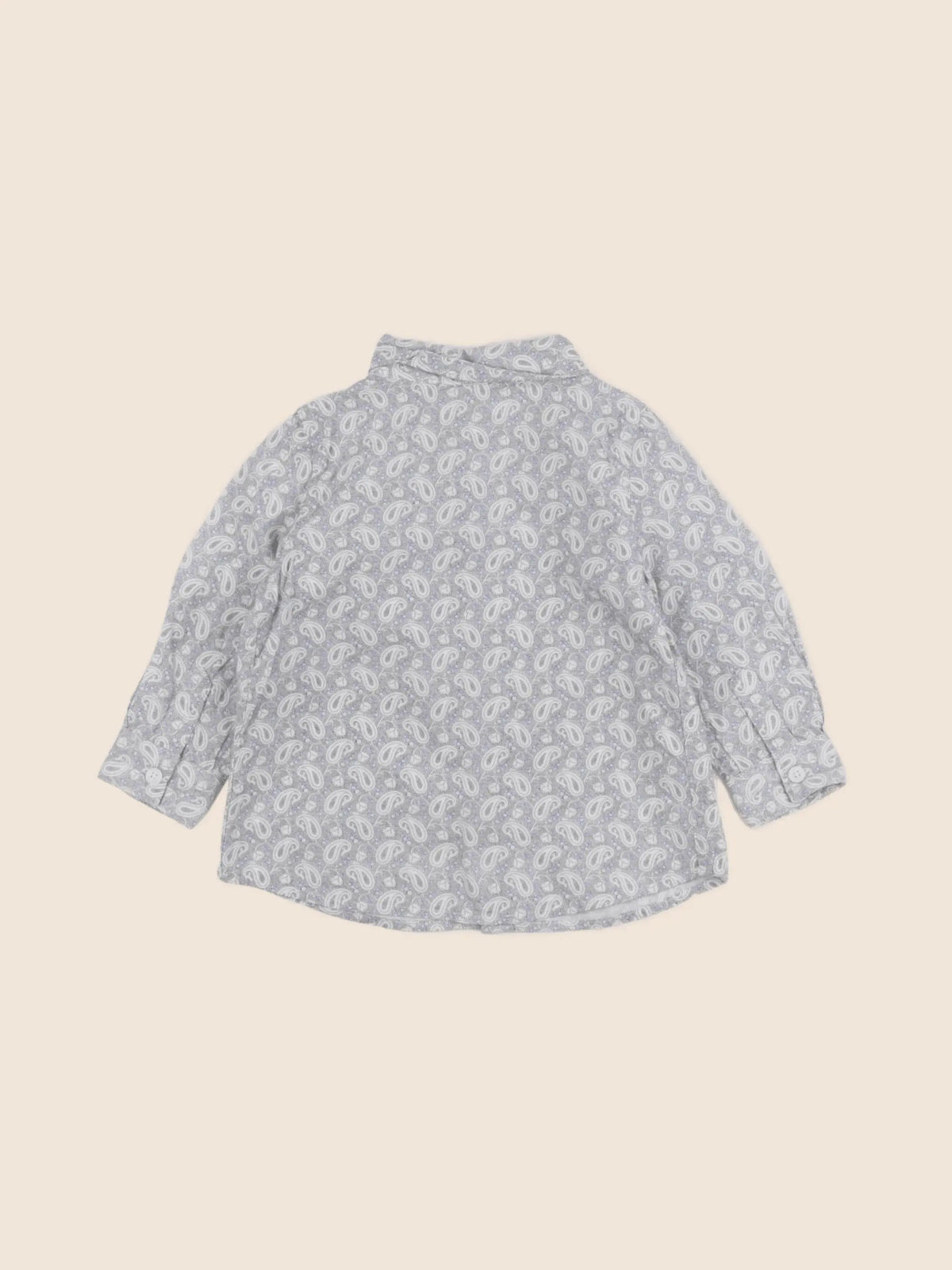 IKKS - chemise gris, bleu - 12 mois