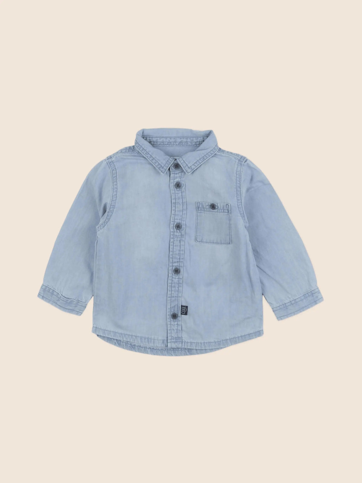 Vertbaudet - chemise bleu - 12 mois