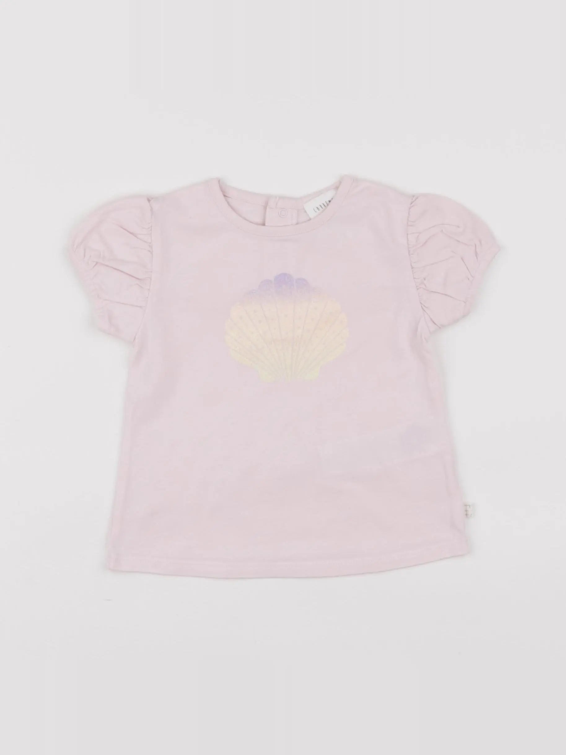 Carrément Beau - tee-shirt rose - 12 mois