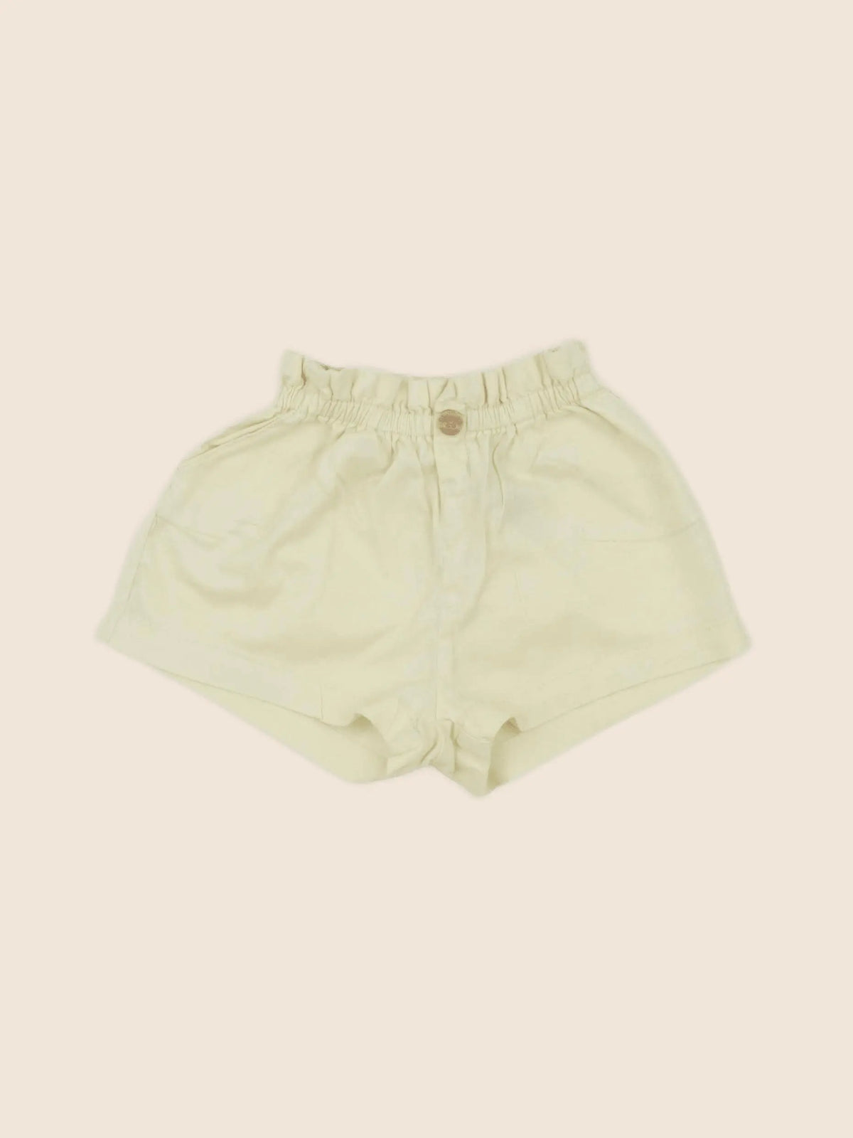 H&M - short jaune - 6/9 mois