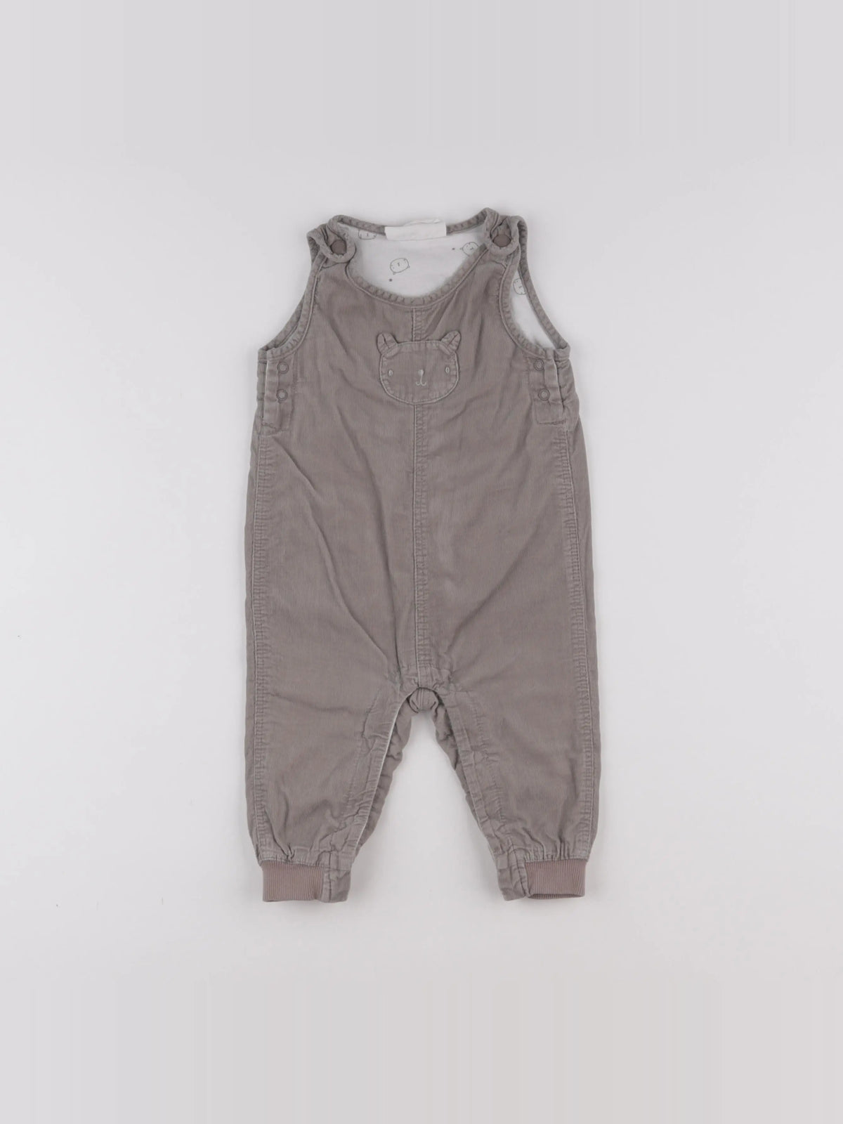H&M - salopette gris - 3/6 mois
