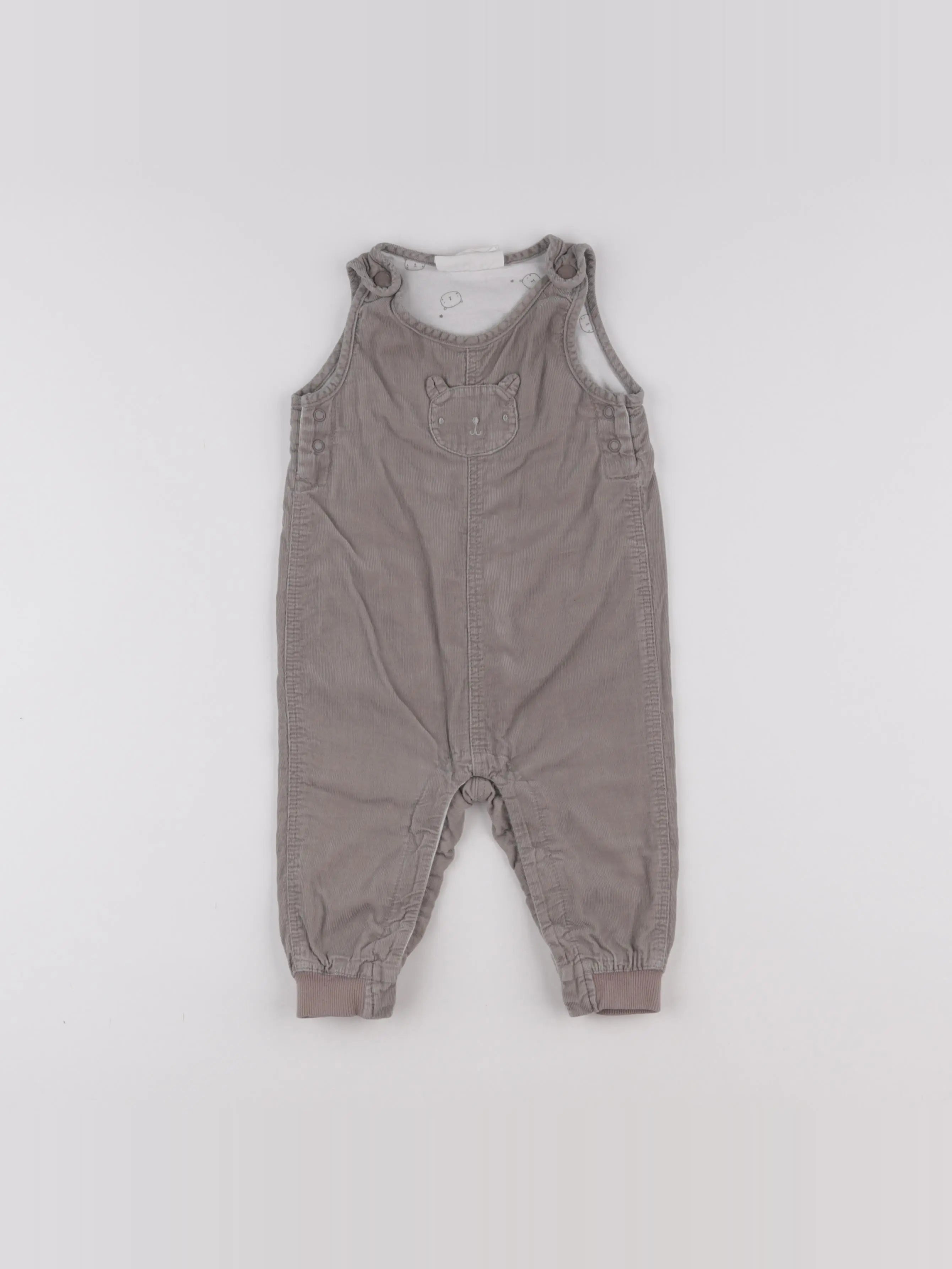 H&M - salopette gris - 3/6 mois