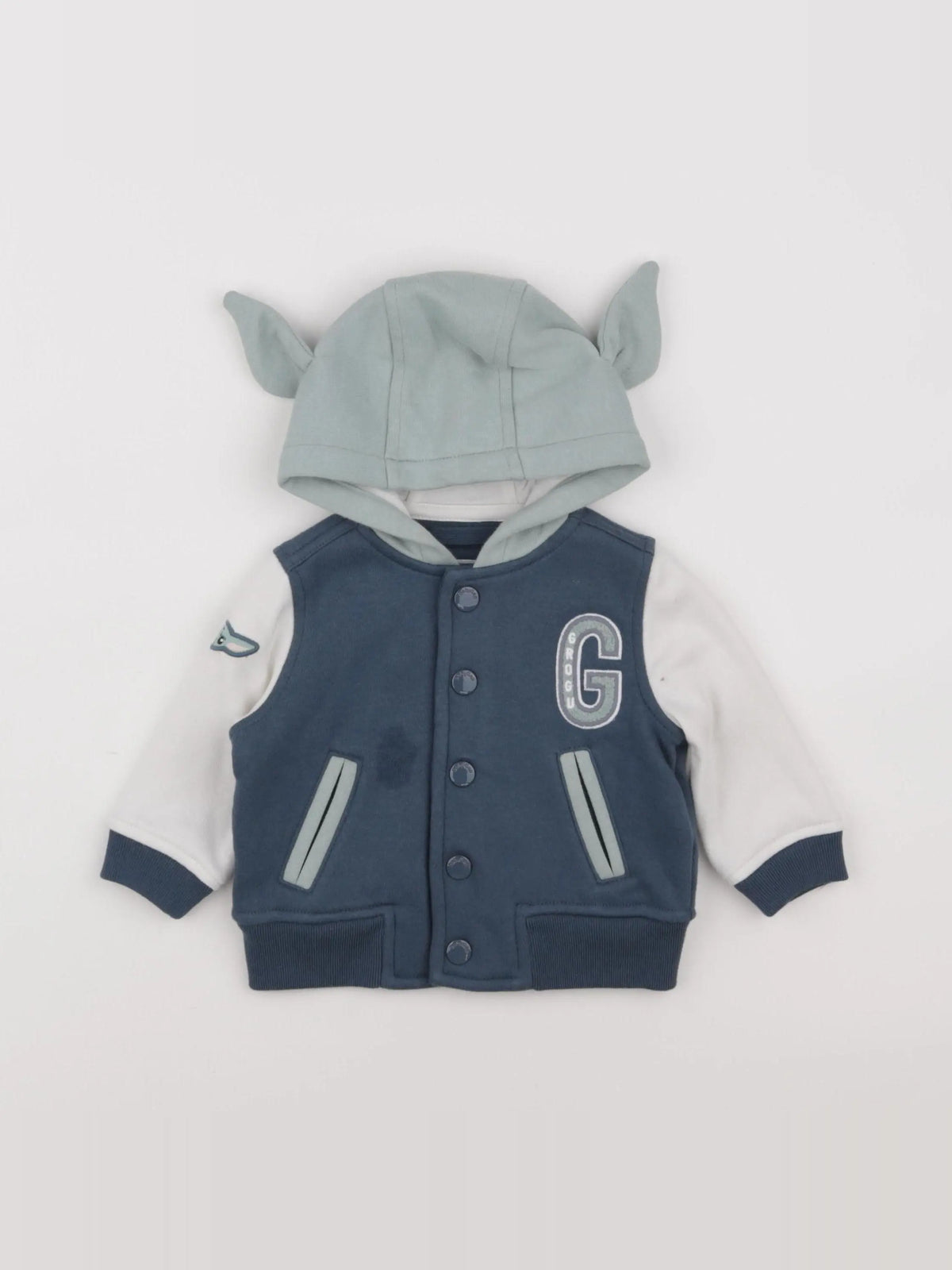 GAP - sweat imprimé au dos blanc, vert - 3/6 mois