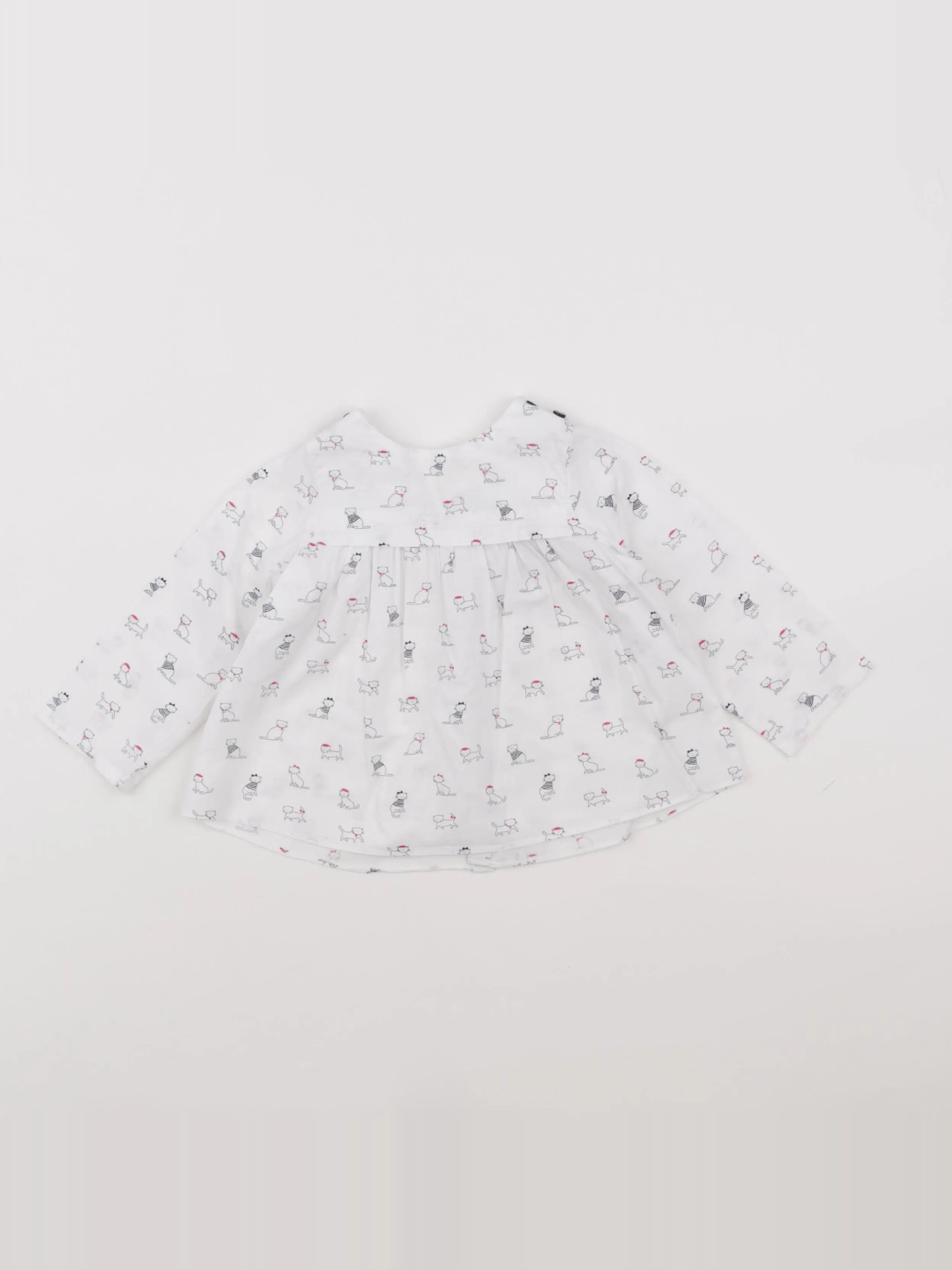 Jacadi - blouse blanc - 12 mois