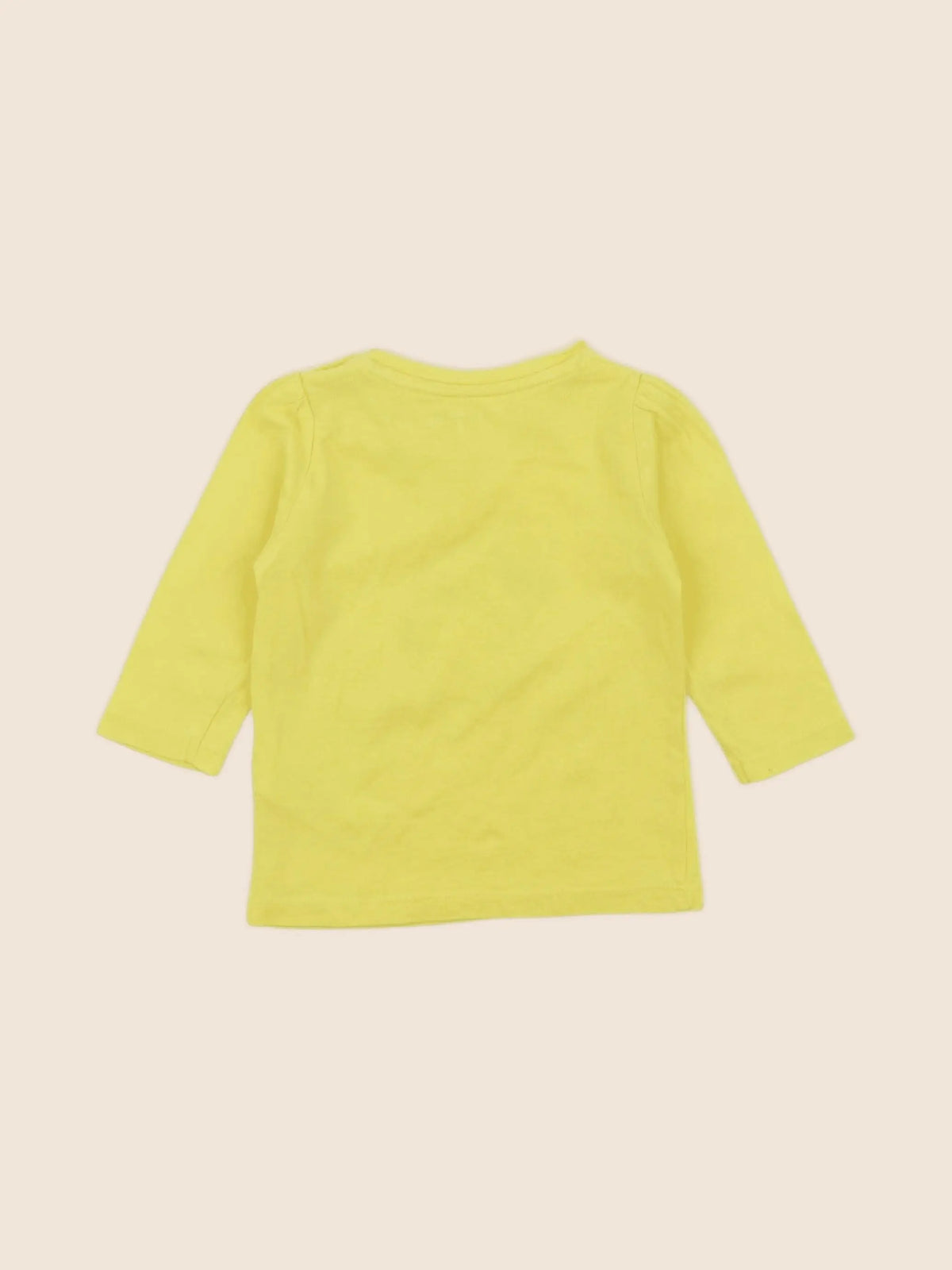 Vertbaudet - tee-shirt jaune - 6 mois