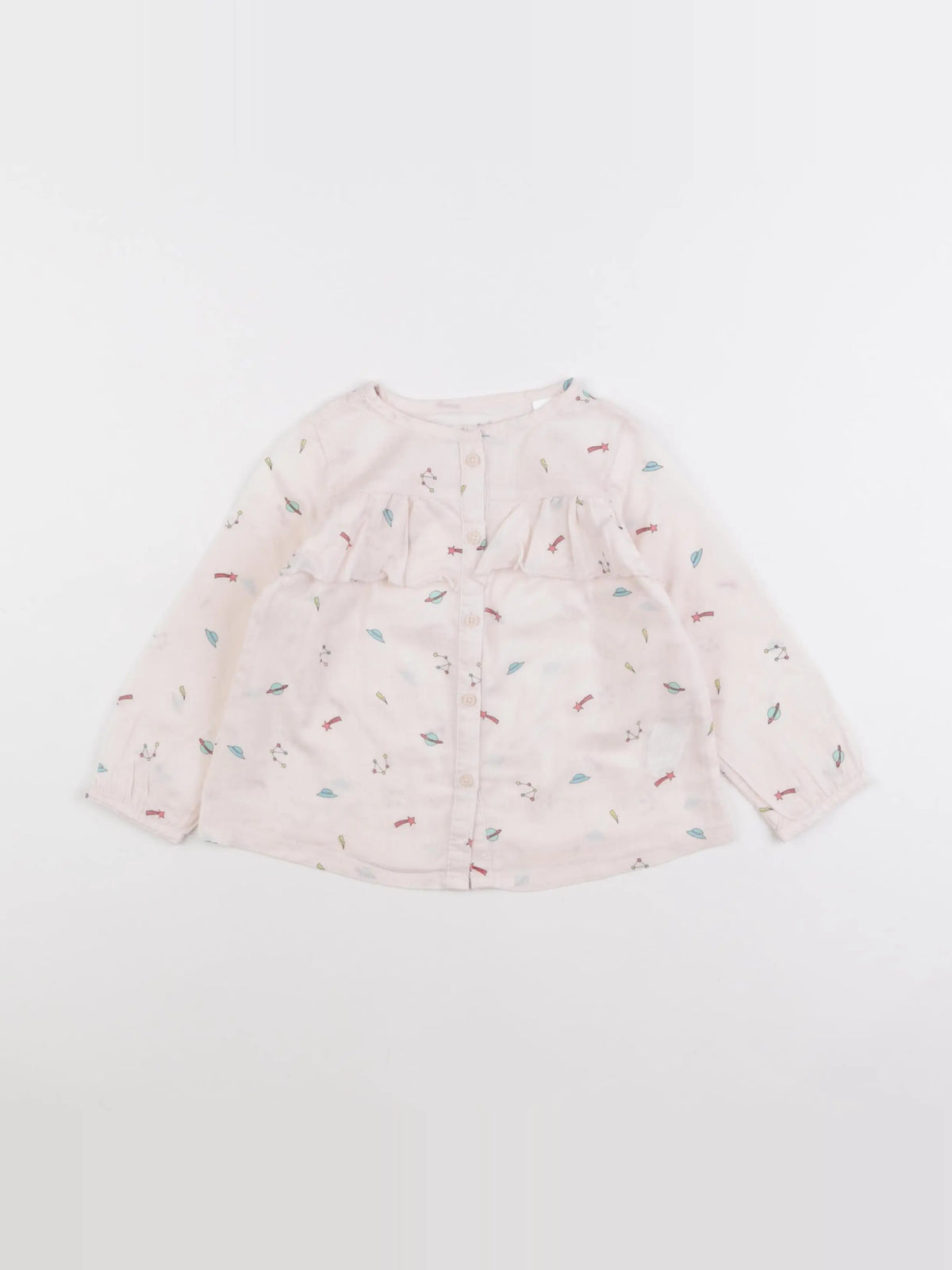Zara - blouse blanc - 12/18 mois