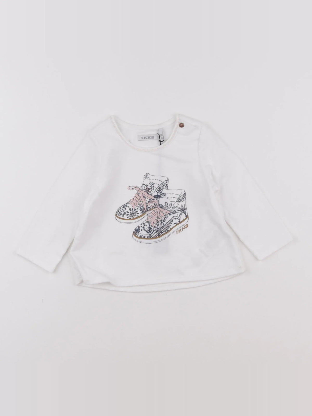 IKKS - tee-shirt blanc - 12 mois