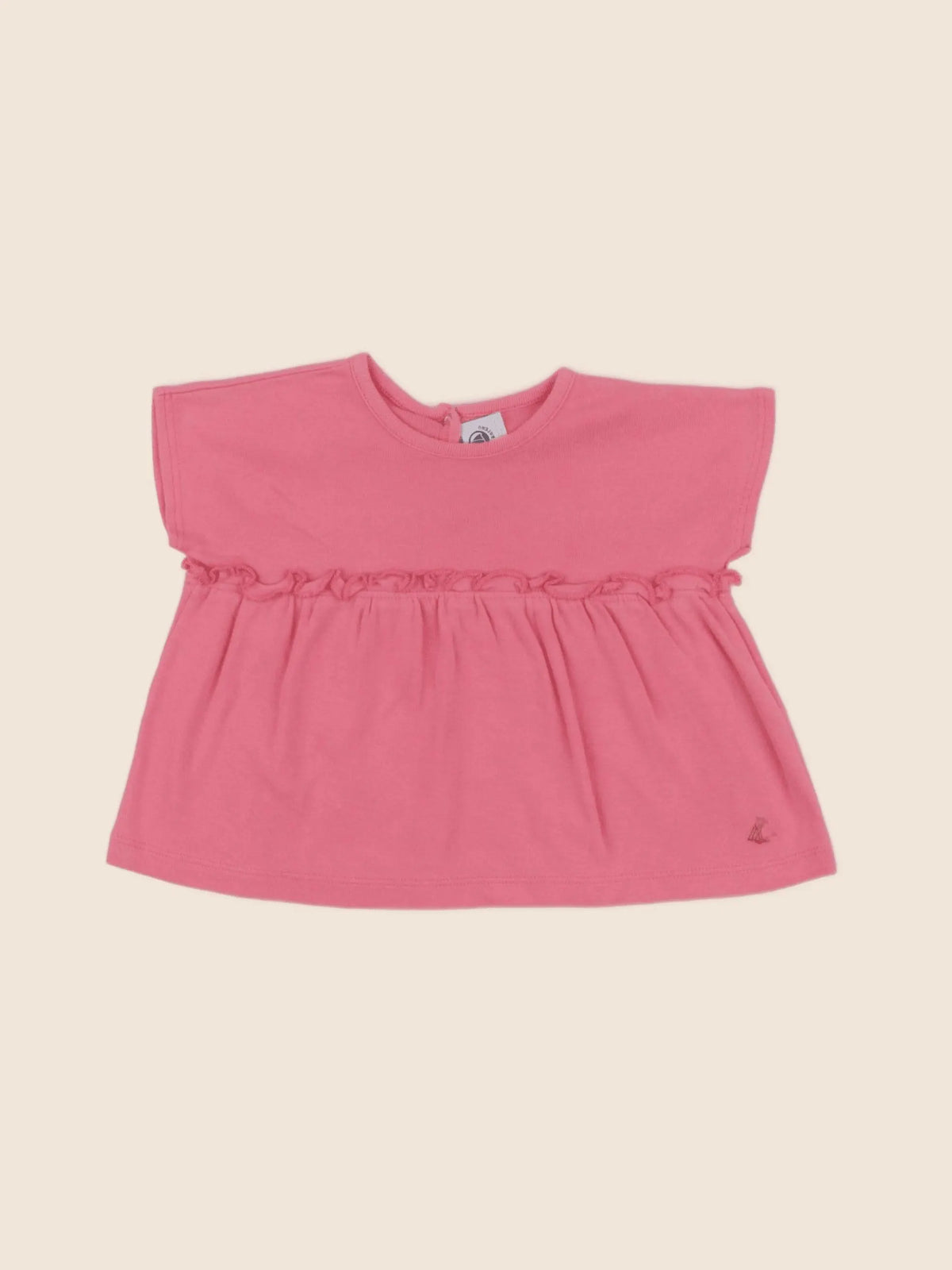 Petit Bateau - tee-shirt rose - 12 mois
