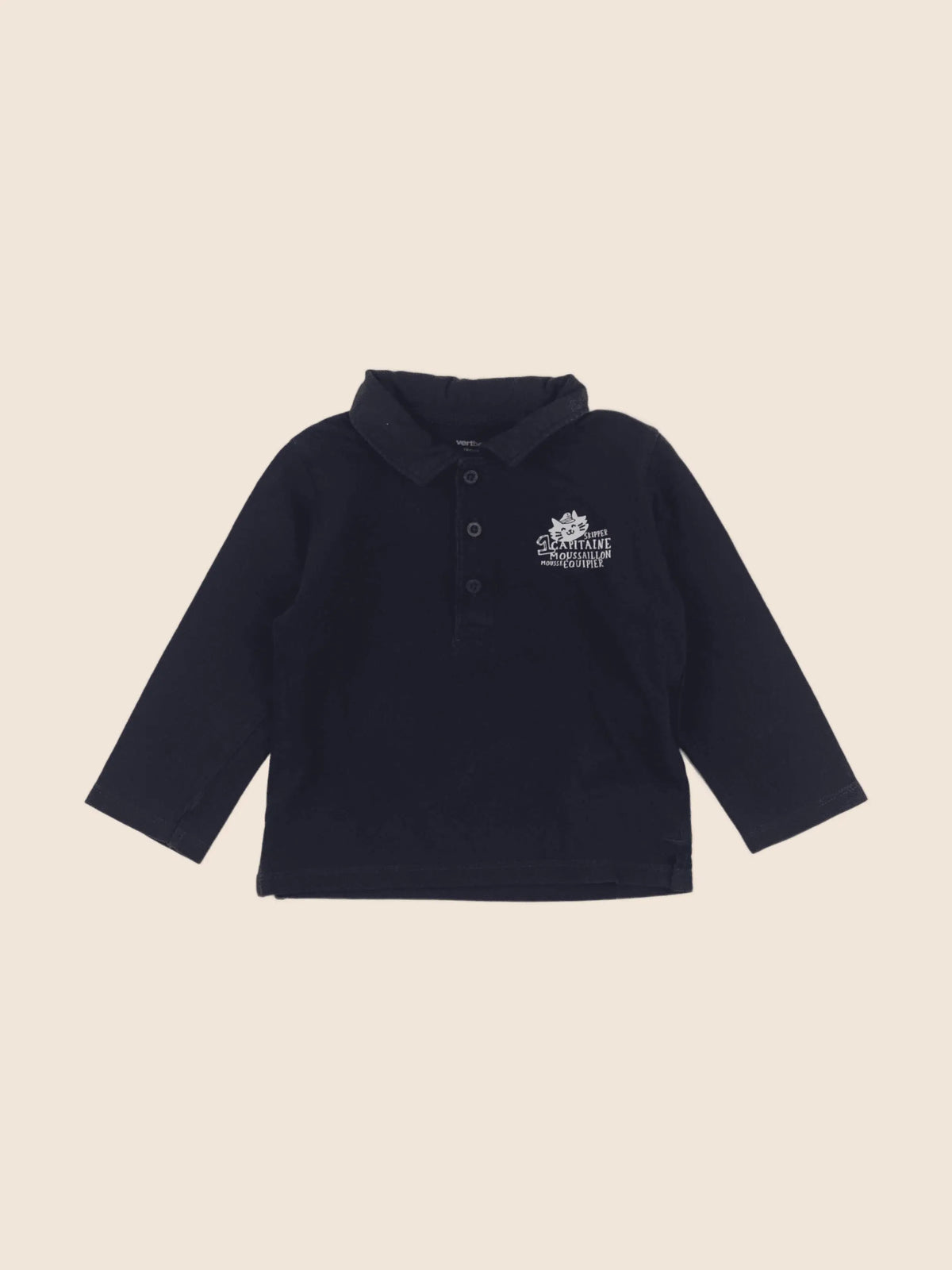 Vertbaudet - tee-shirt bleu - 18 mois