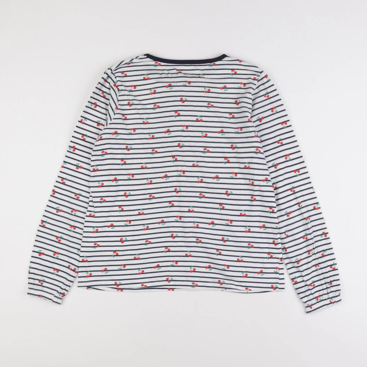 Vertbaudet - tee-shirt blanc, bleu - 12 ans