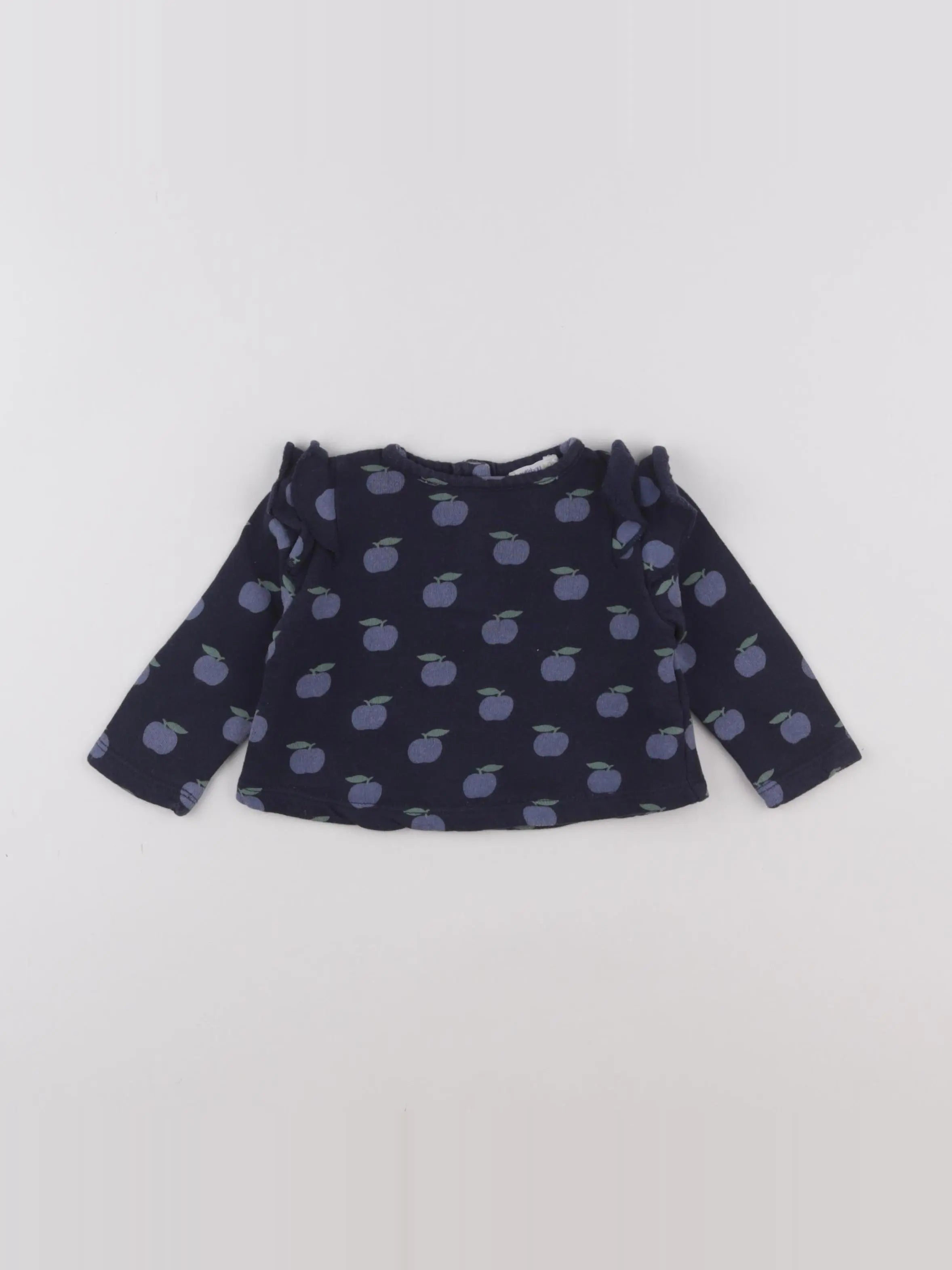 Boutchou - sweat bleu - 6 mois