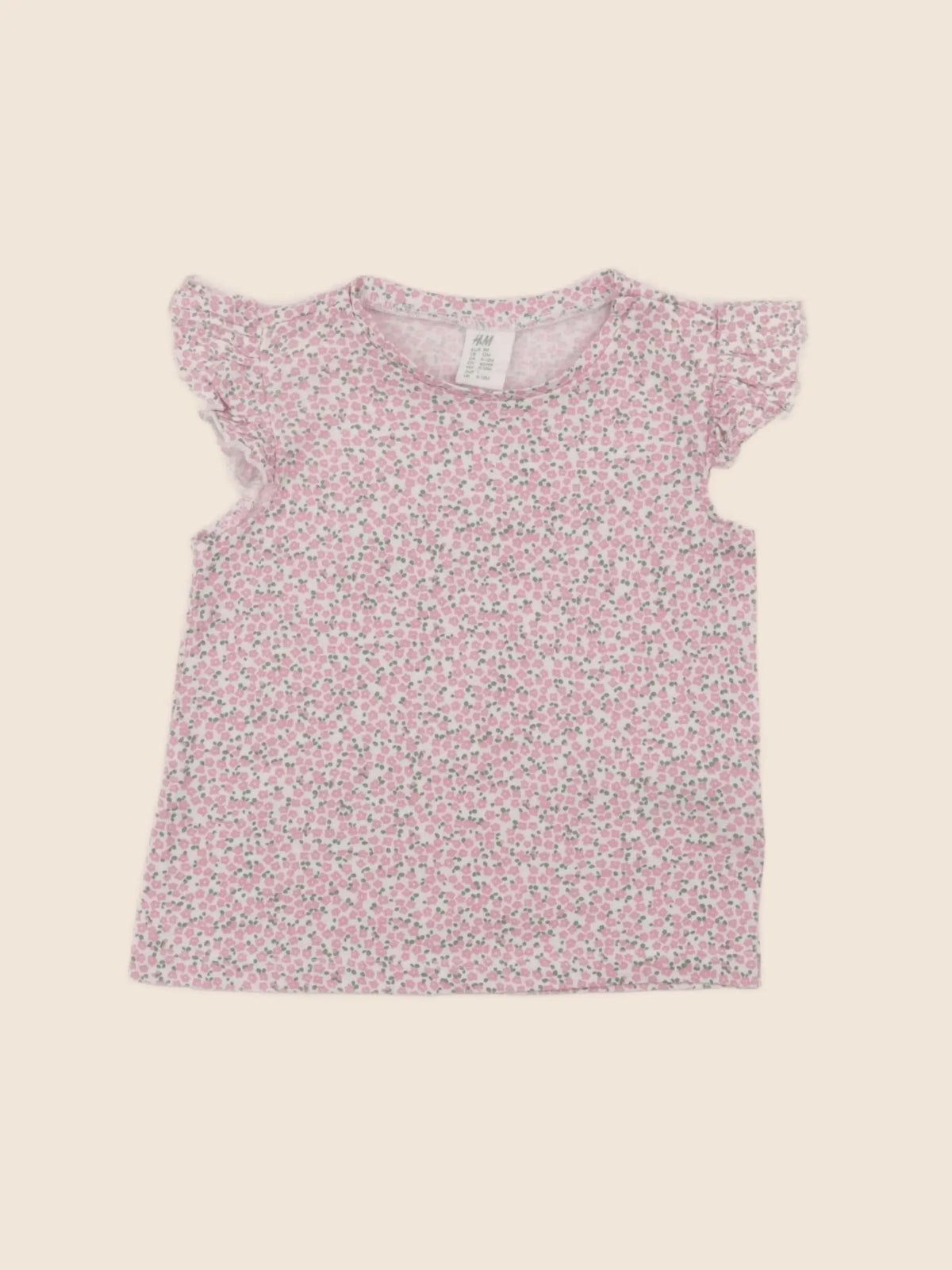 H&M - tee-shirt rose - 9/12 mois