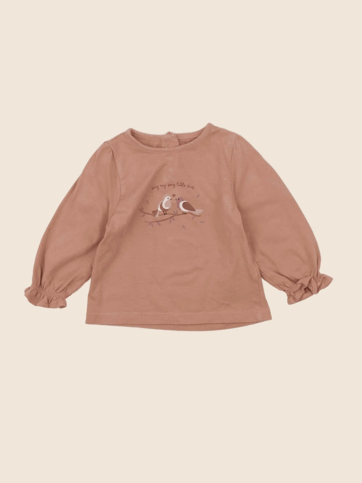 Vertbaudet - tee-shirt rose - 12 mois