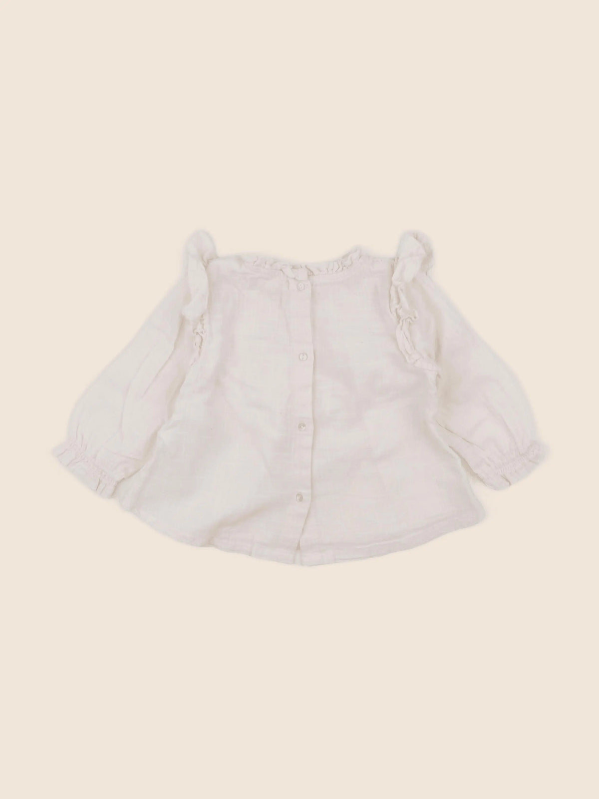 Vertbaudet - blouse beige - 12 mois