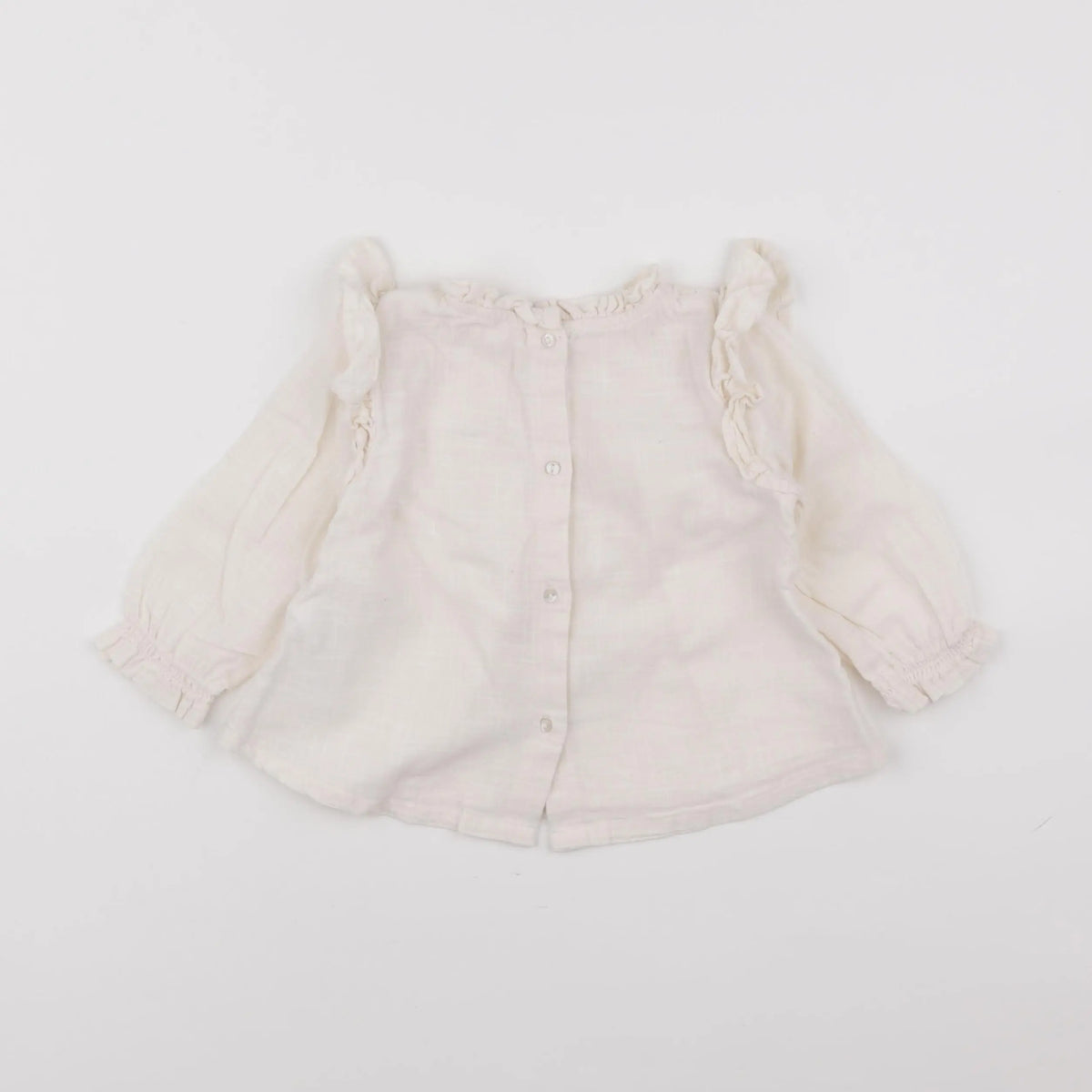 Vertbaudet - blouse beige - 12 mois