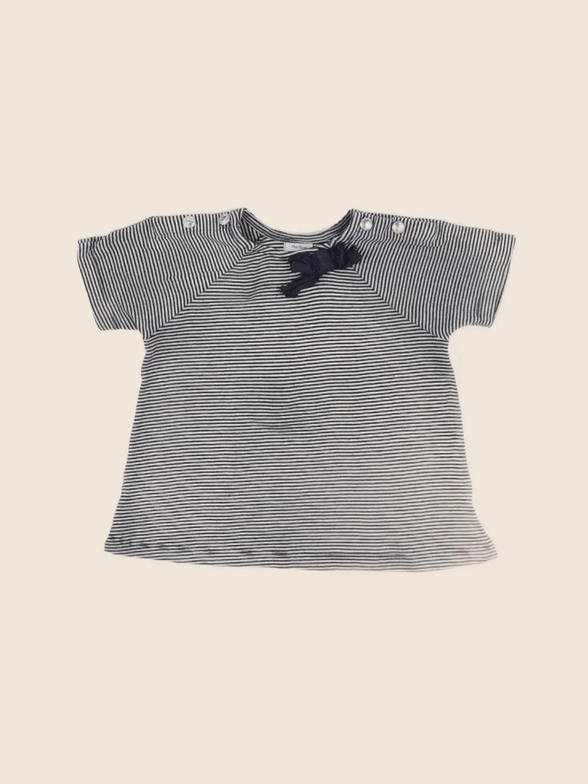 Petit Bateau - tee-shirt bleu - 18 mois
