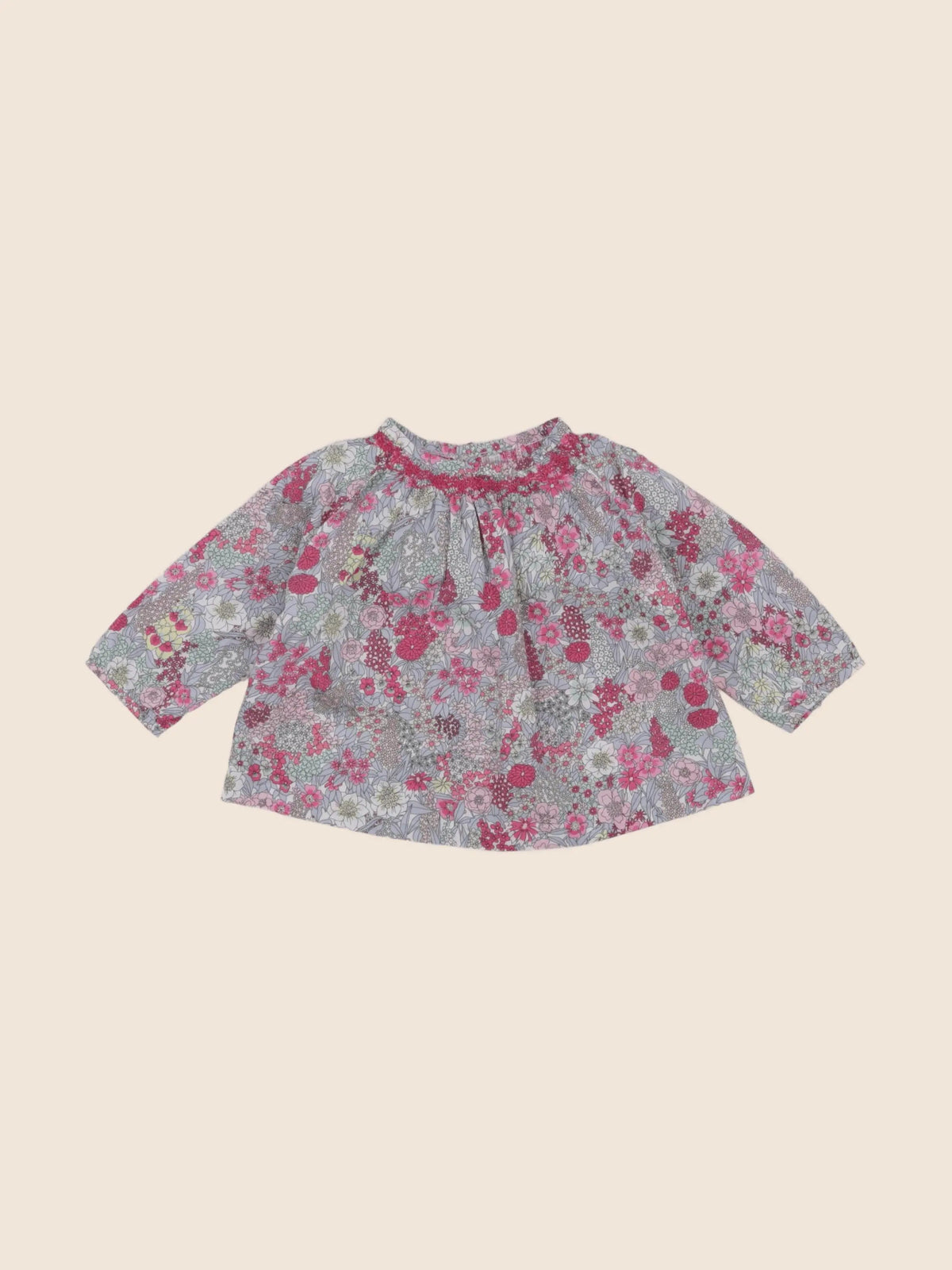Jacadi - blouse liberty multicolore - 6 mois