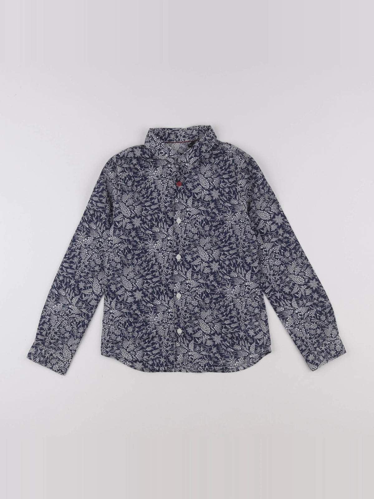 IKKS - chemise bleu, blanc - 8 ans