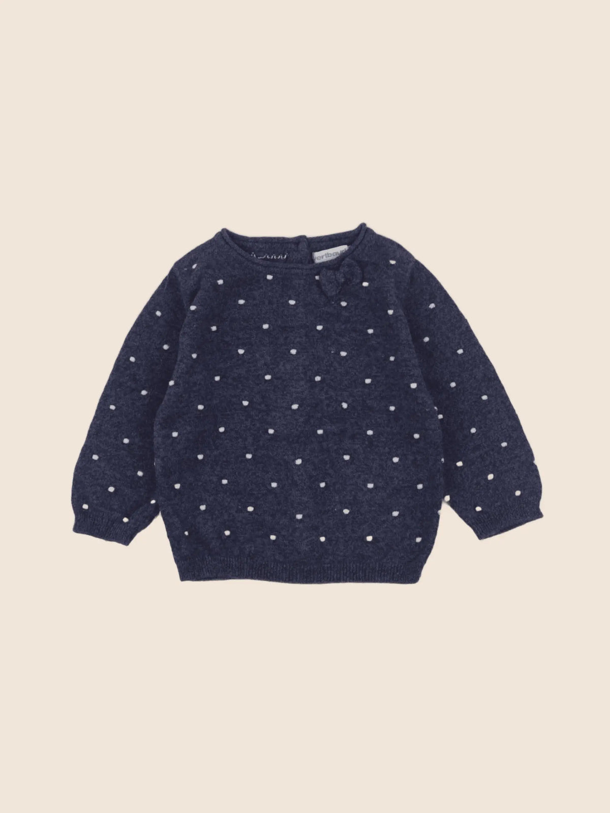 Vertbaudet - pull bleu - 6 mois