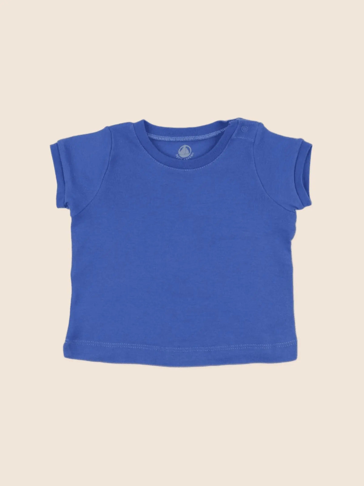 Petit Bateau - tee-shirt bleu - 6 mois