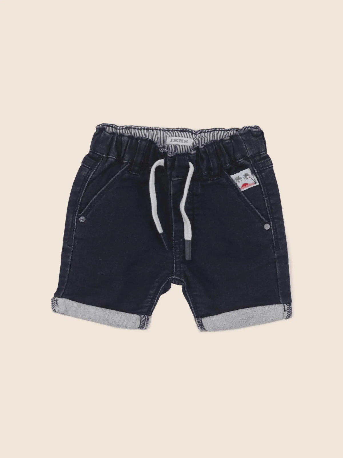 IKKS - short bleu - 12 mois