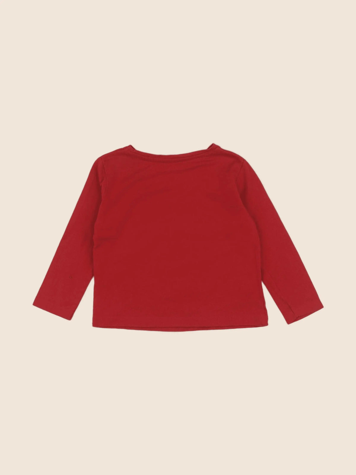 Vertbaudet - tee-shirt rouge - 2 ans