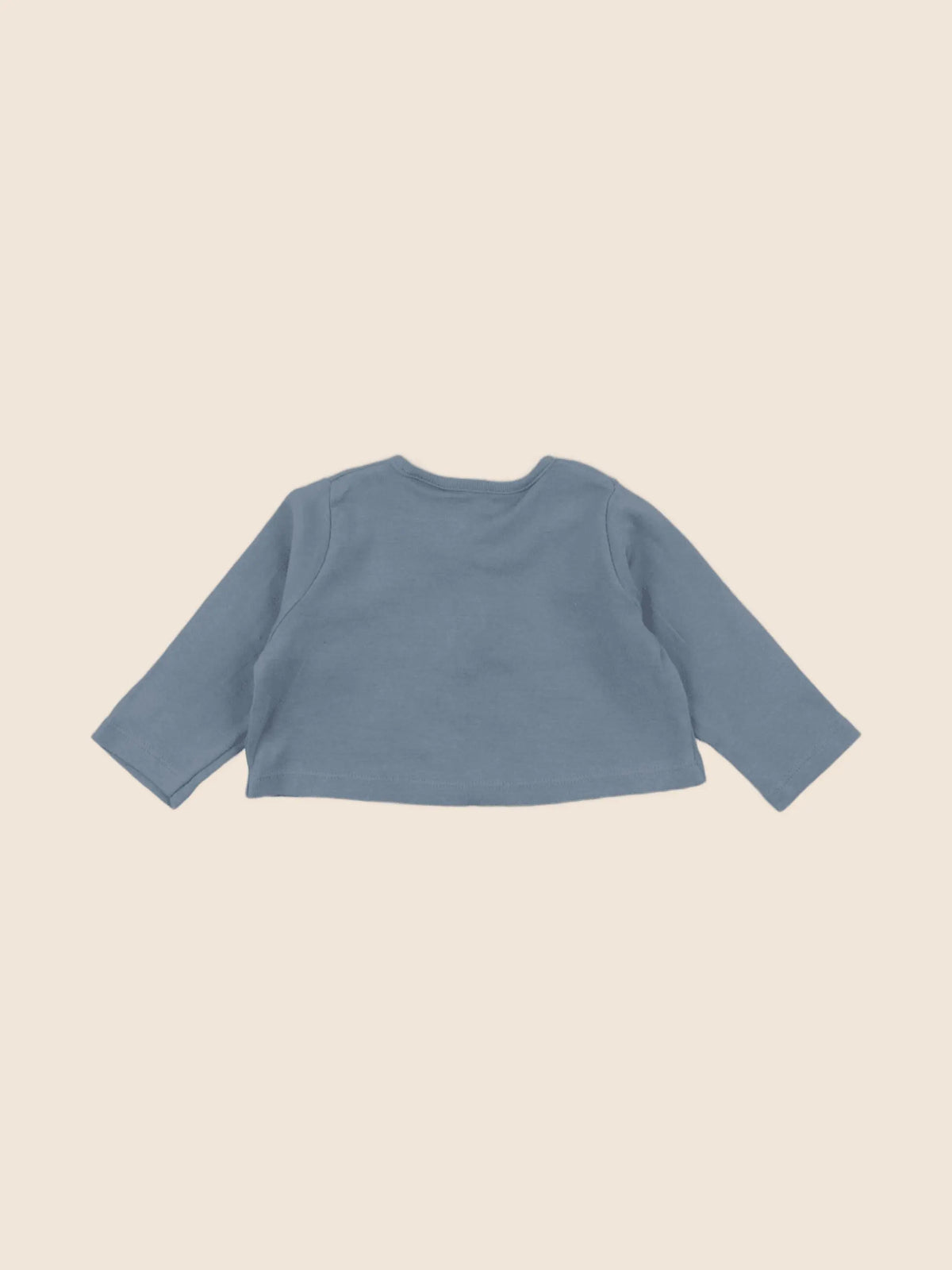 Petit Bateau - tee-shirt bleu - 6 mois