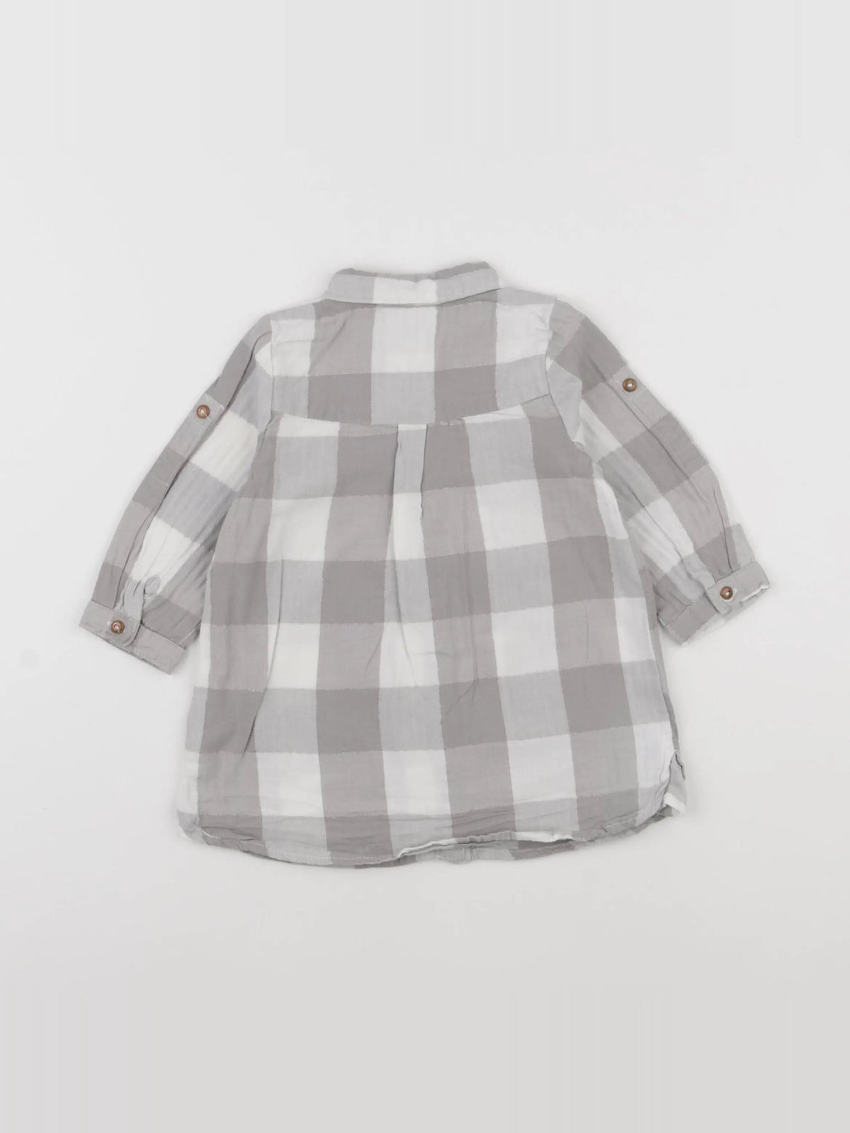 Tape à l'oeil - robe blanc, gris - 12 mois