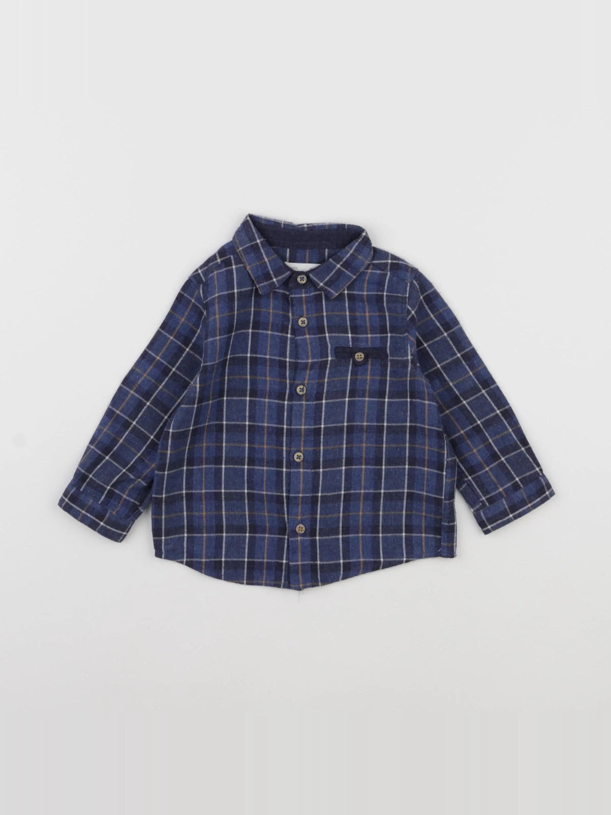 Zara - chemise bleu - 6/9 mois