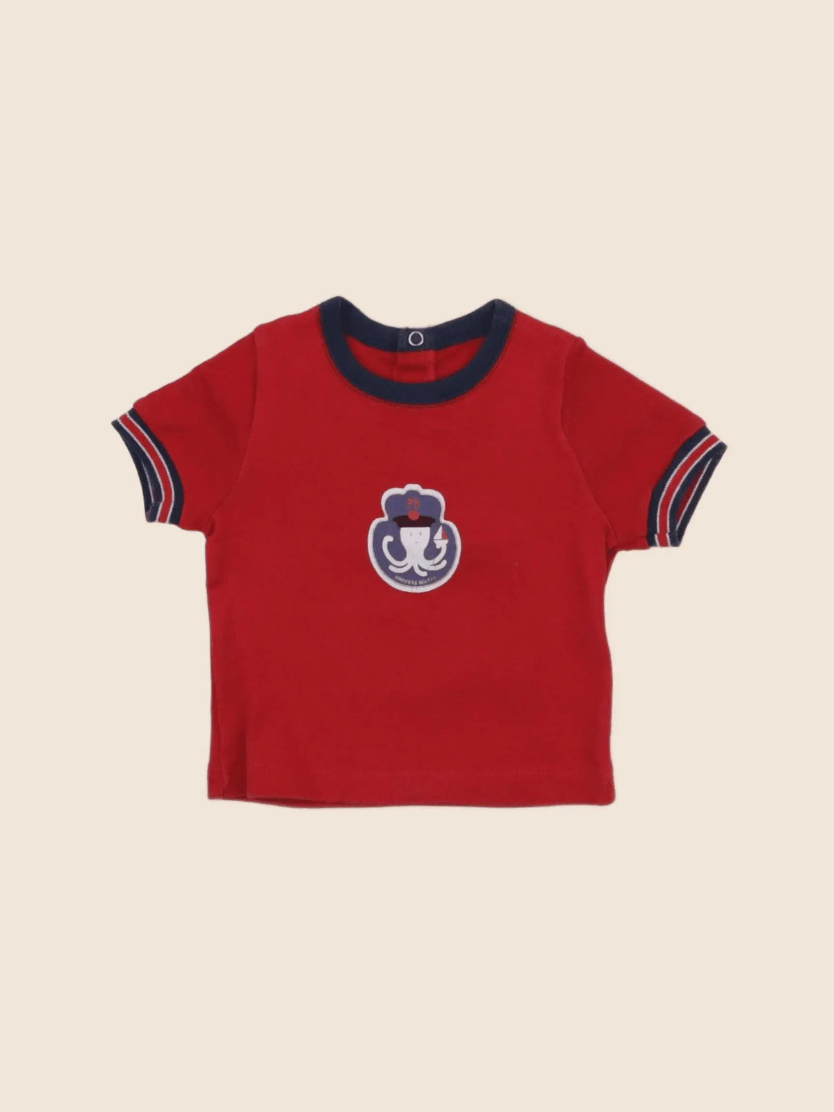 Petit Bateau - tee-shirt rouge - 3 mois