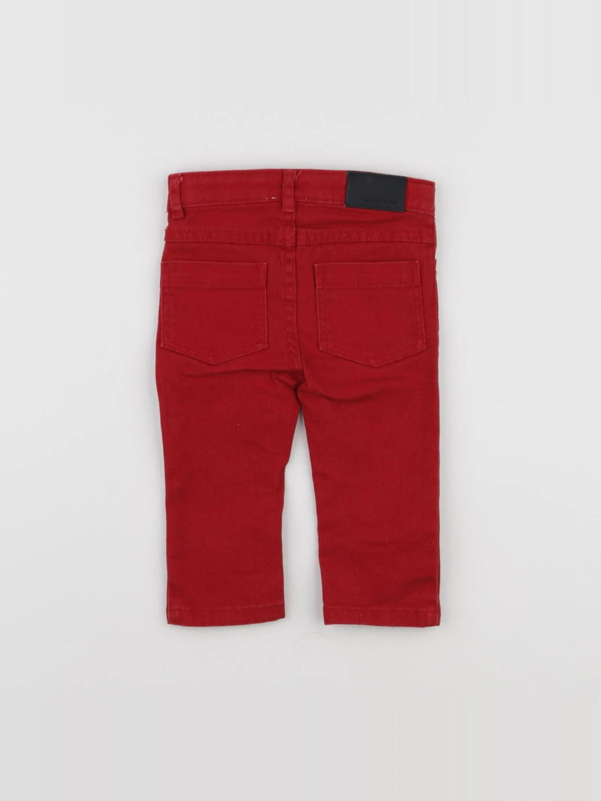 Jacadi - jean rouge - 12 mois
