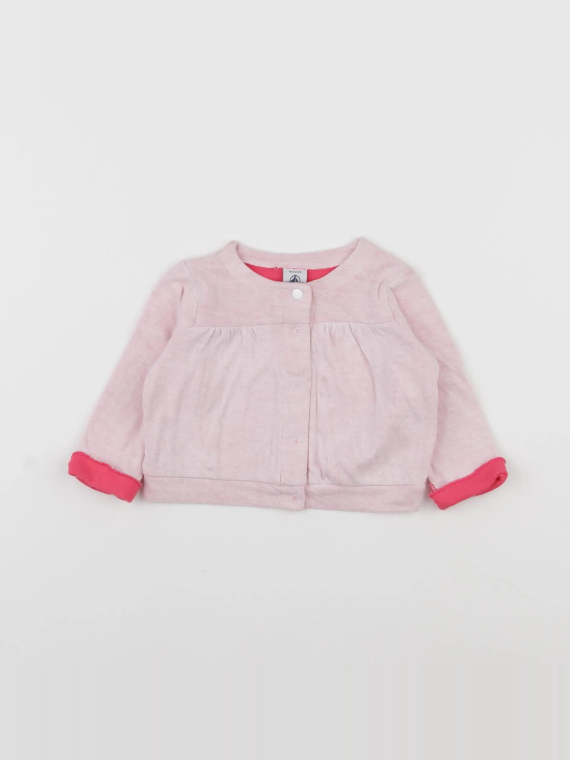 Petit Bateau - tee-shirt rose - 6 mois